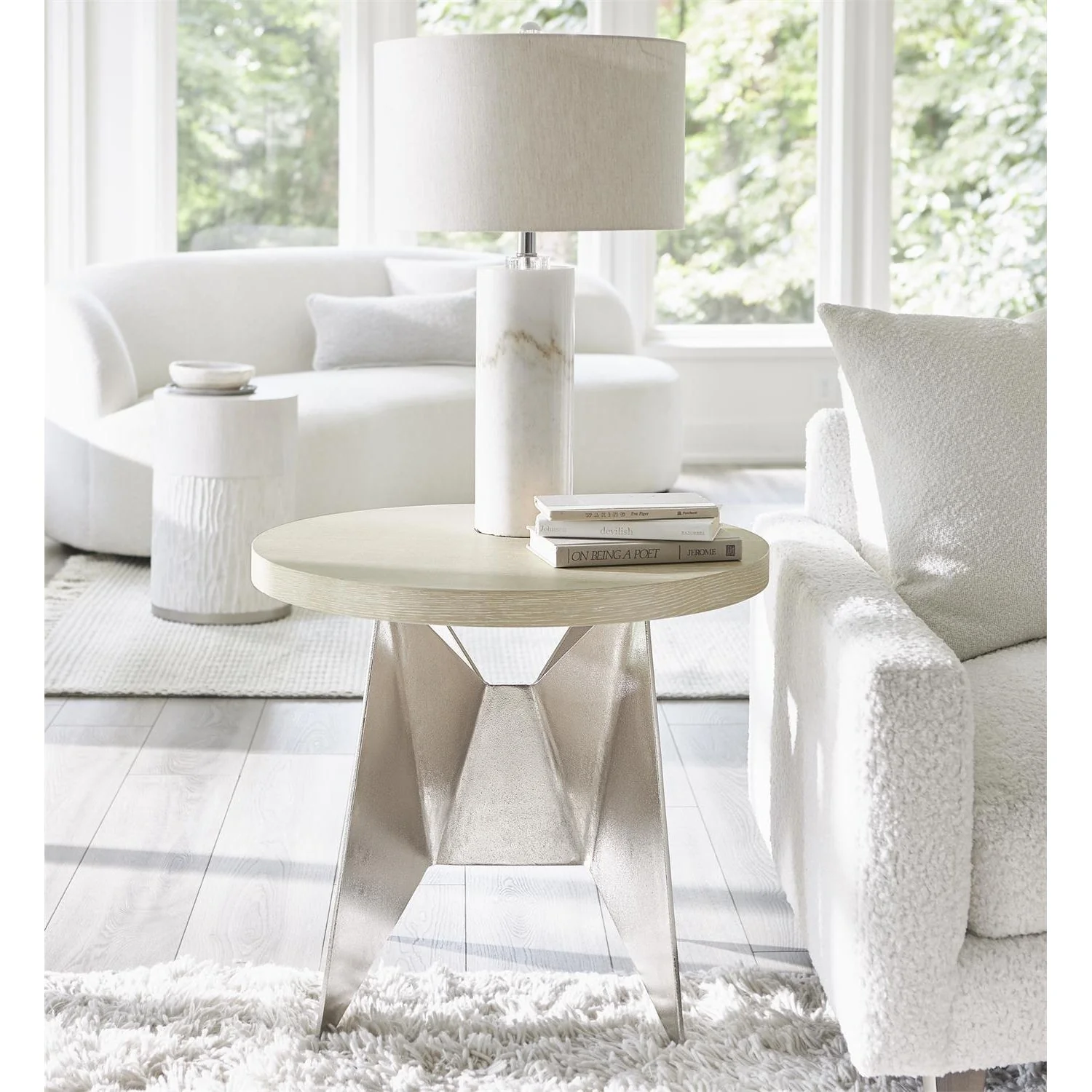 Bernhardt Solaria Round Side Table 310115 Y35 - Image 2