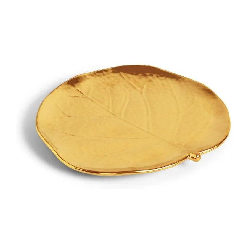Michael Aram Botanical Leaf Gold Tidbit Plates Set - Image 5