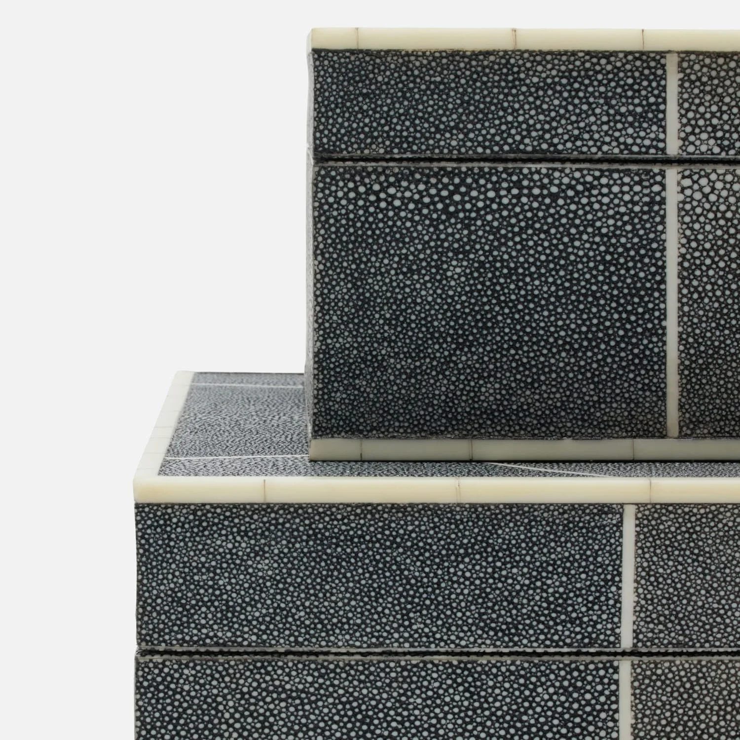 Breck Faux Shagreen Box - Set of 2 - Image 17