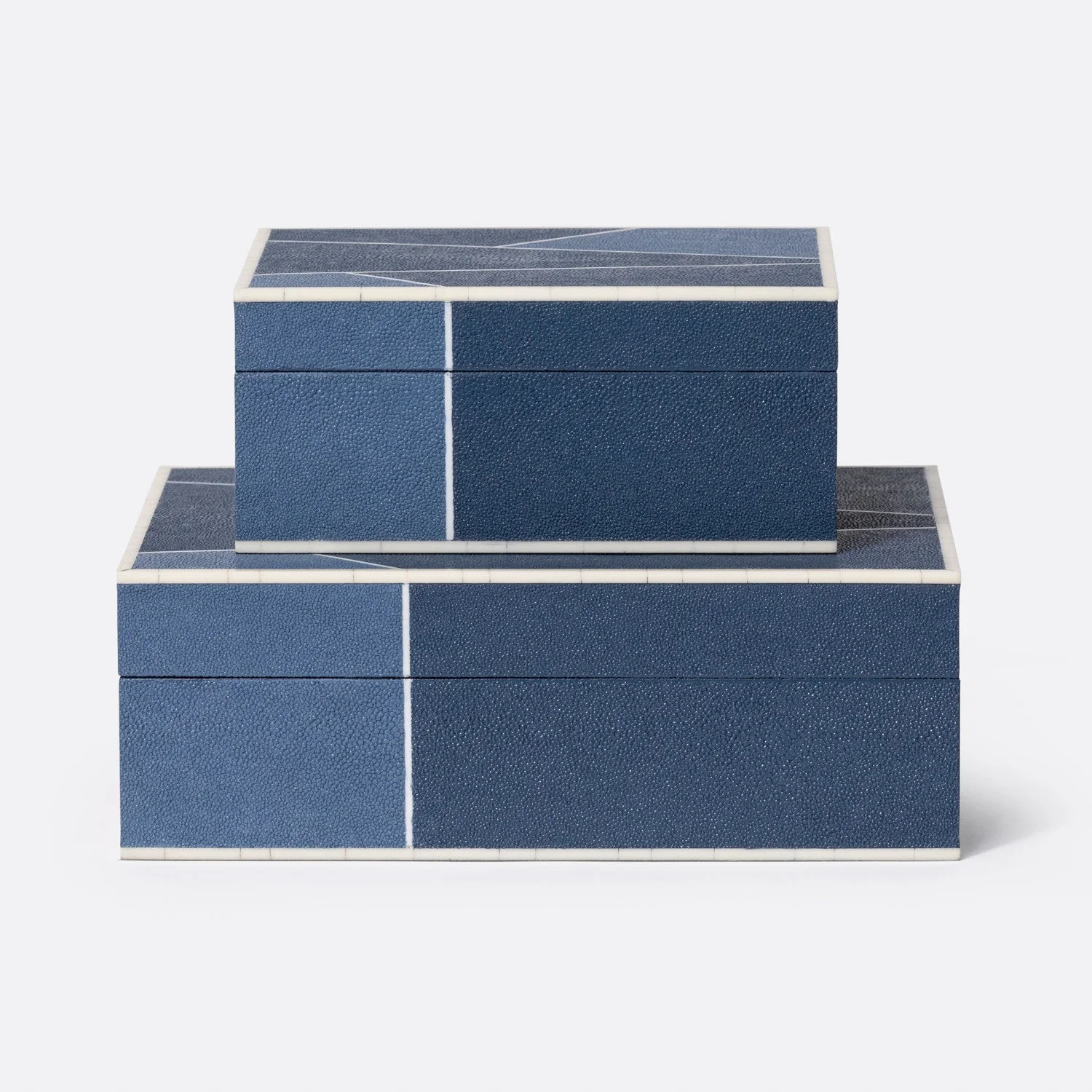Breck Faux Shagreen Box - Set of 2 - Image 18