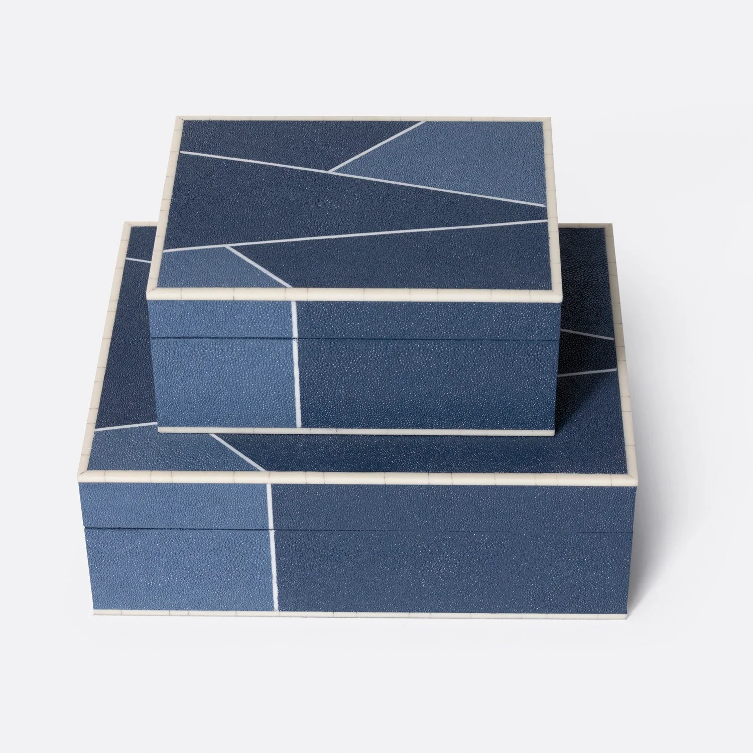 Breck Faux Shagreen Box - Set of 2 - Image 20