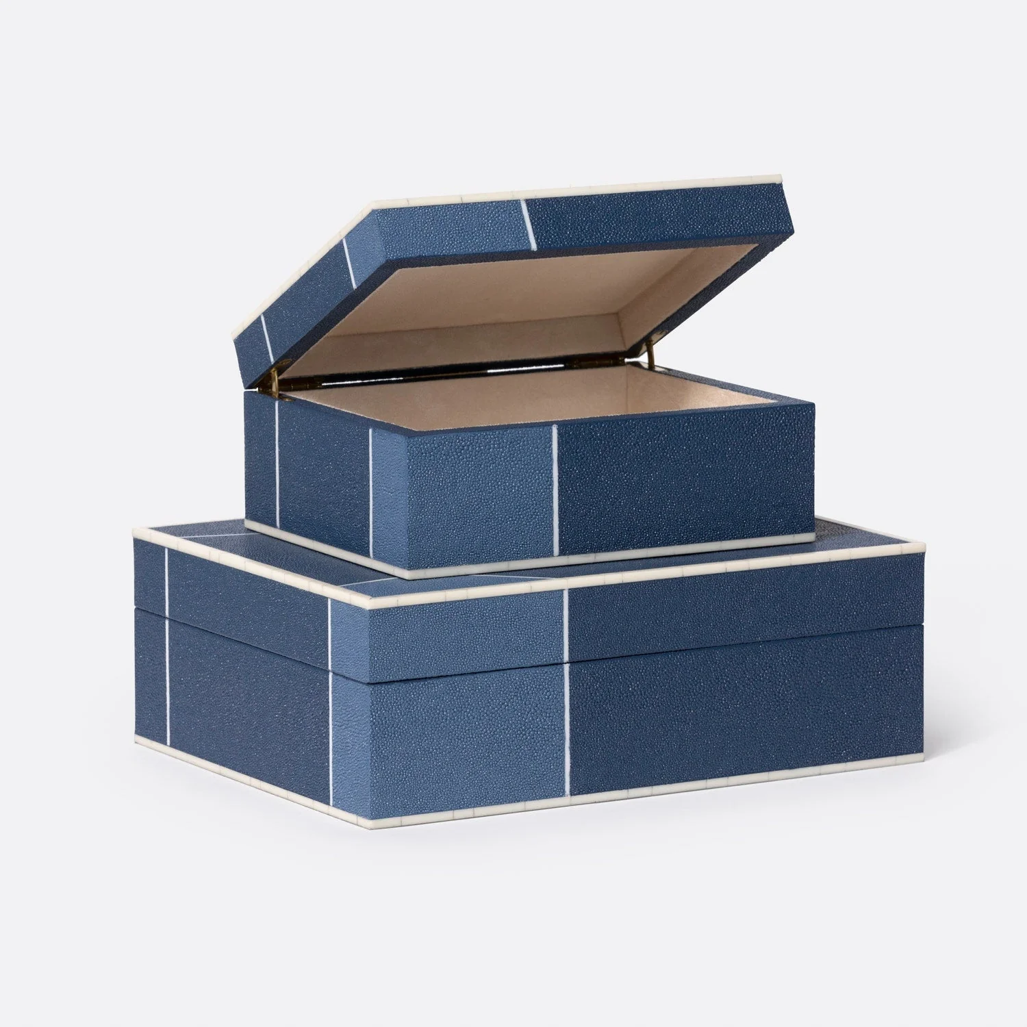 Breck Faux Shagreen Box - Set of 2 - Image 21