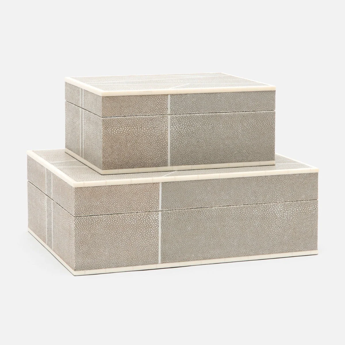 Breck Faux Shagreen Box - Set of 2 - Image 22