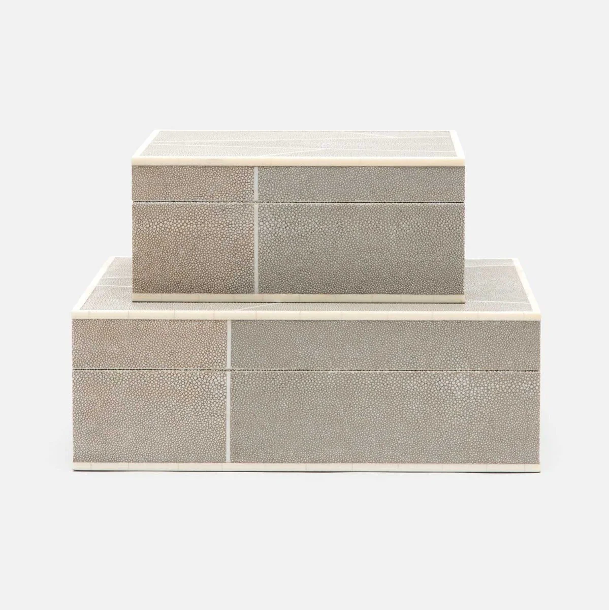Breck Faux Shagreen Box - Set of 2 - Image 25