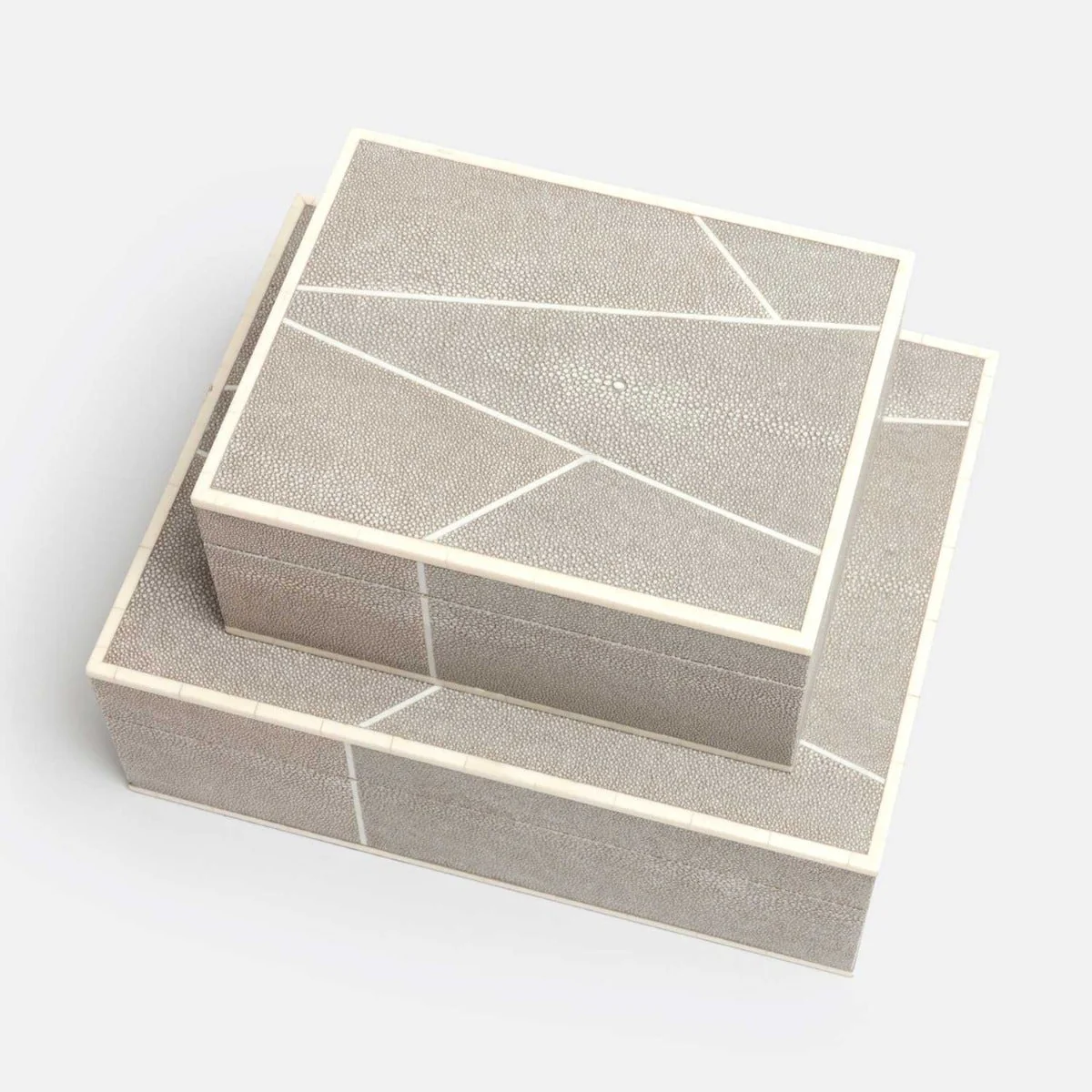 Breck Faux Shagreen Box - Set of 2 - Image 26