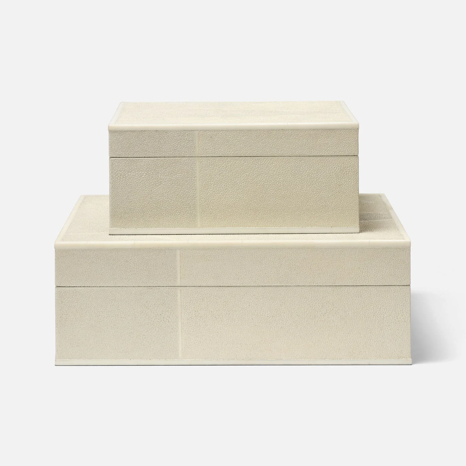 Breck Faux Shagreen Box - Set of 2 - Image 5