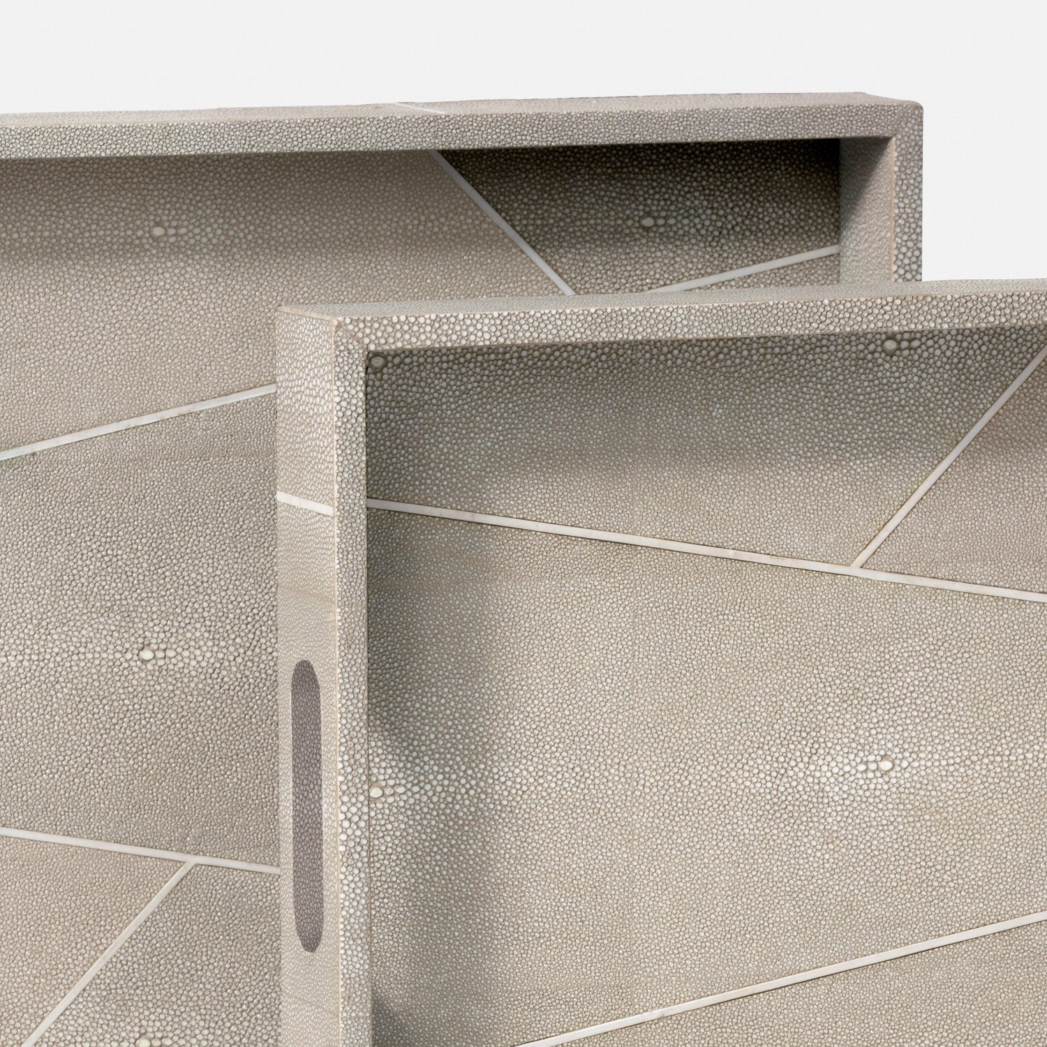 Breck Faux Shagreen Tray - Set of 2 - Image 10