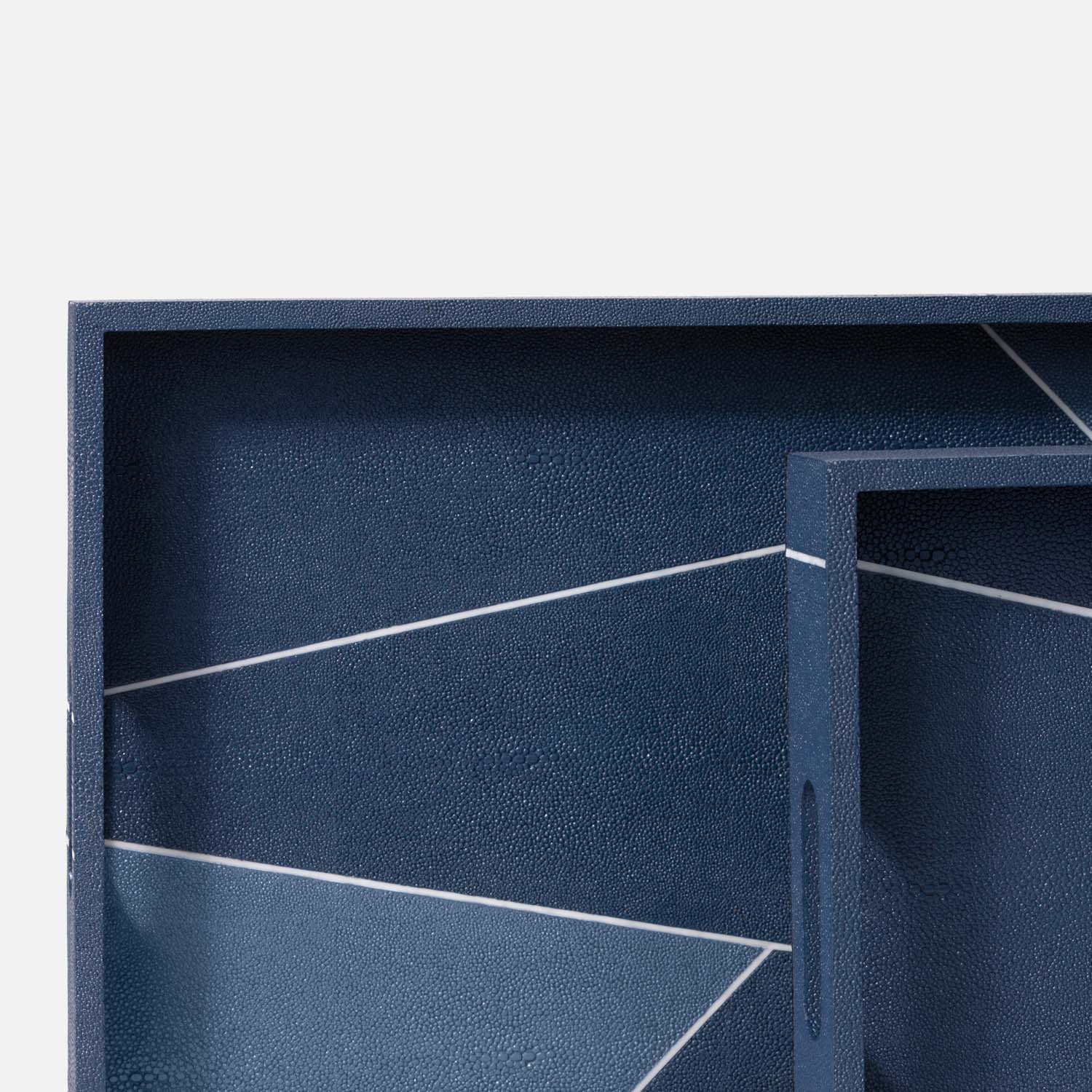 Breck Faux Shagreen Tray - Set of 2 - Image 7
