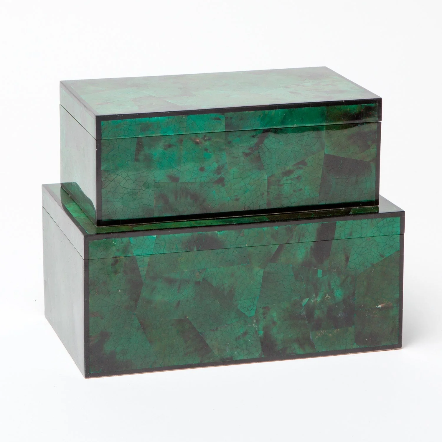 Brielle Emerald Tab Box - Set of 2 - Image 2