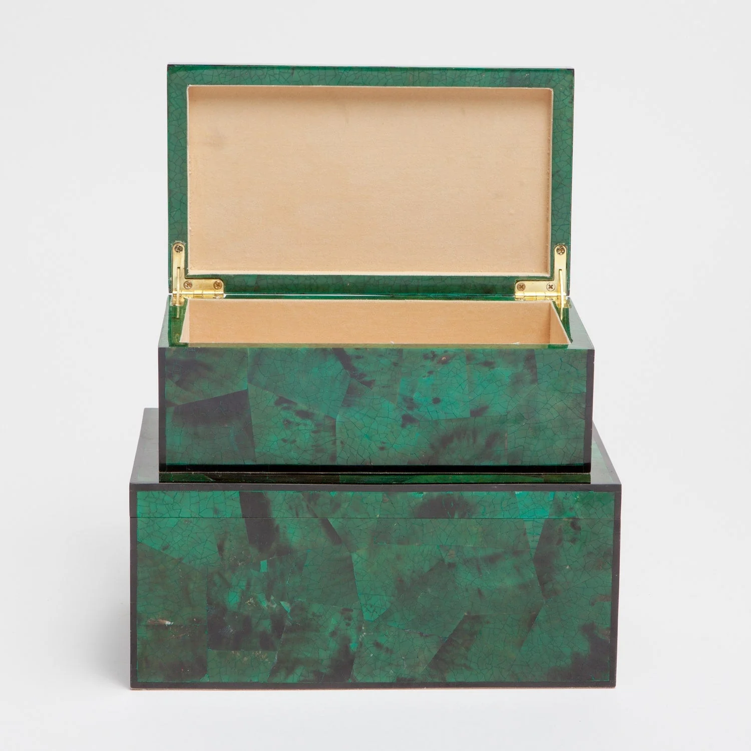 Brielle Emerald Tab Box - Set of 2 - Image 4