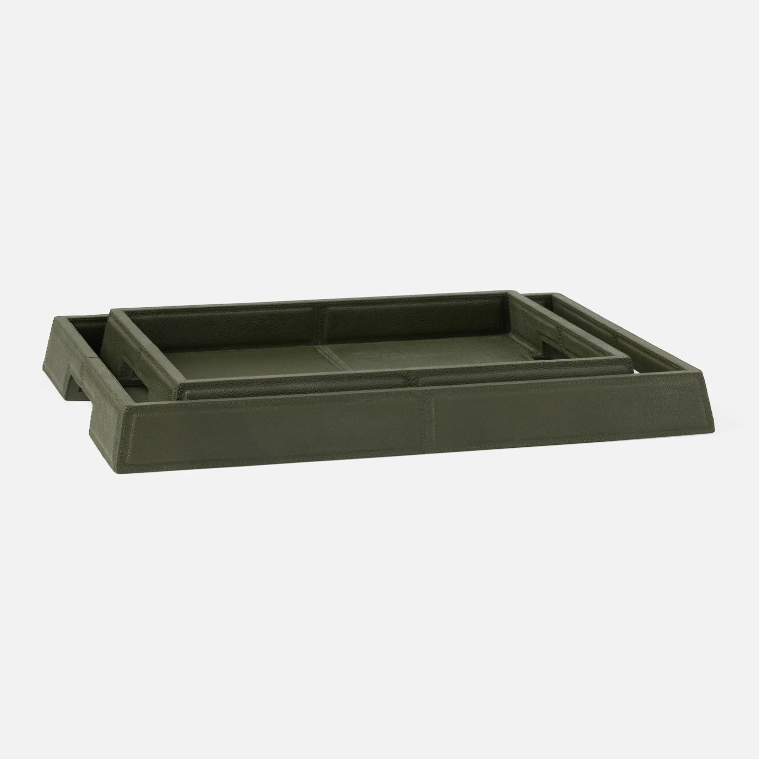 Bryant Leather Tray - Set of 2 - Image 2