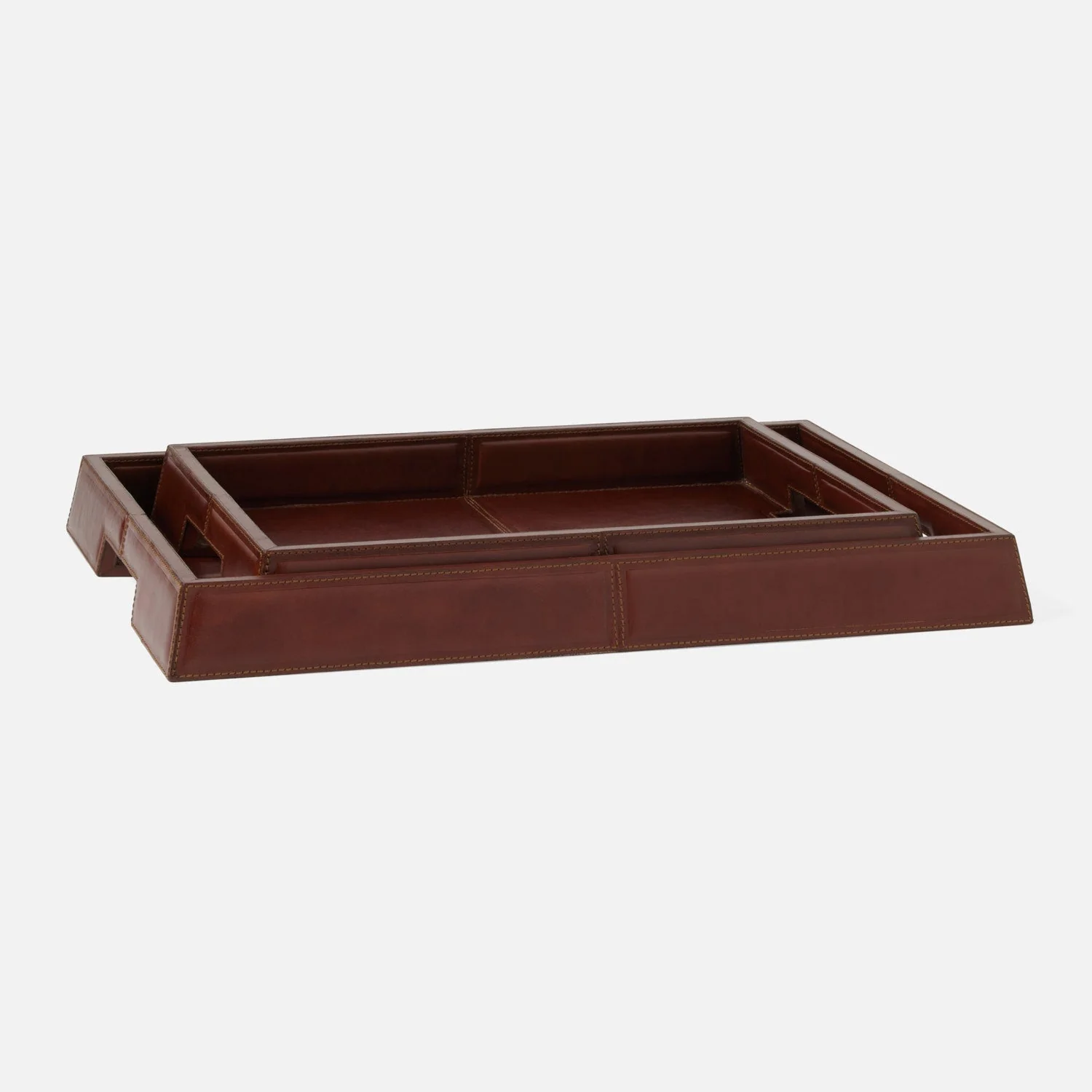 Bryant Leather Tray - Set of 2 - Image 7