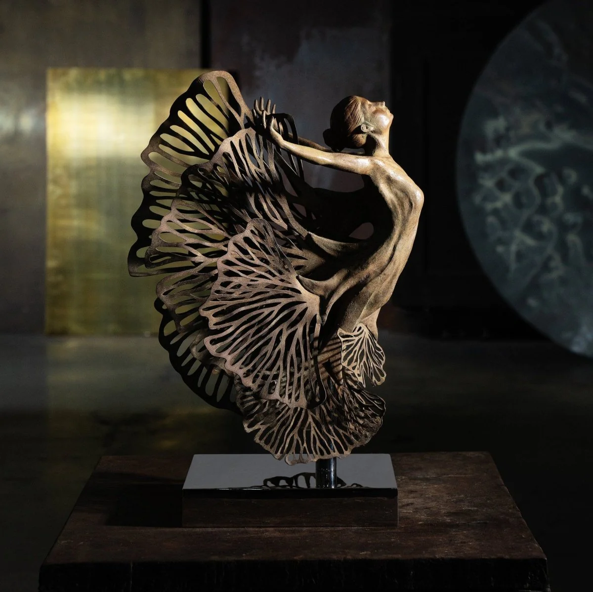 Michael Aram Butterfly Gingko Fairy Sculpture - Image 2