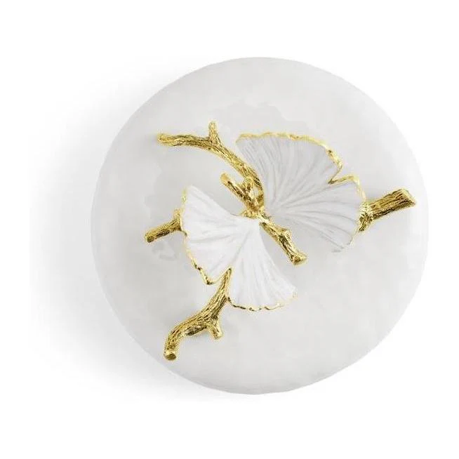 Michael Aram Butterfly Ginkgo Gold Porcelain Canister - Image 11