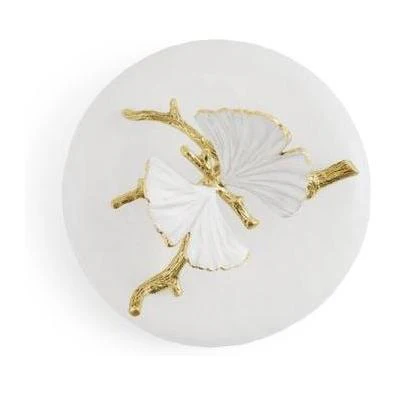 Michael Aram Butterfly Ginkgo Gold Porcelain Canister - Image 6
