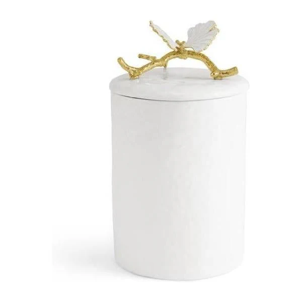 Michael Aram Butterfly Ginkgo Gold Porcelain Canister - Image 7