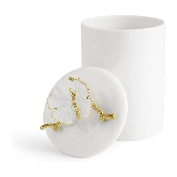 Michael Aram Butterfly Ginkgo Gold Porcelain Canister - Image 8
