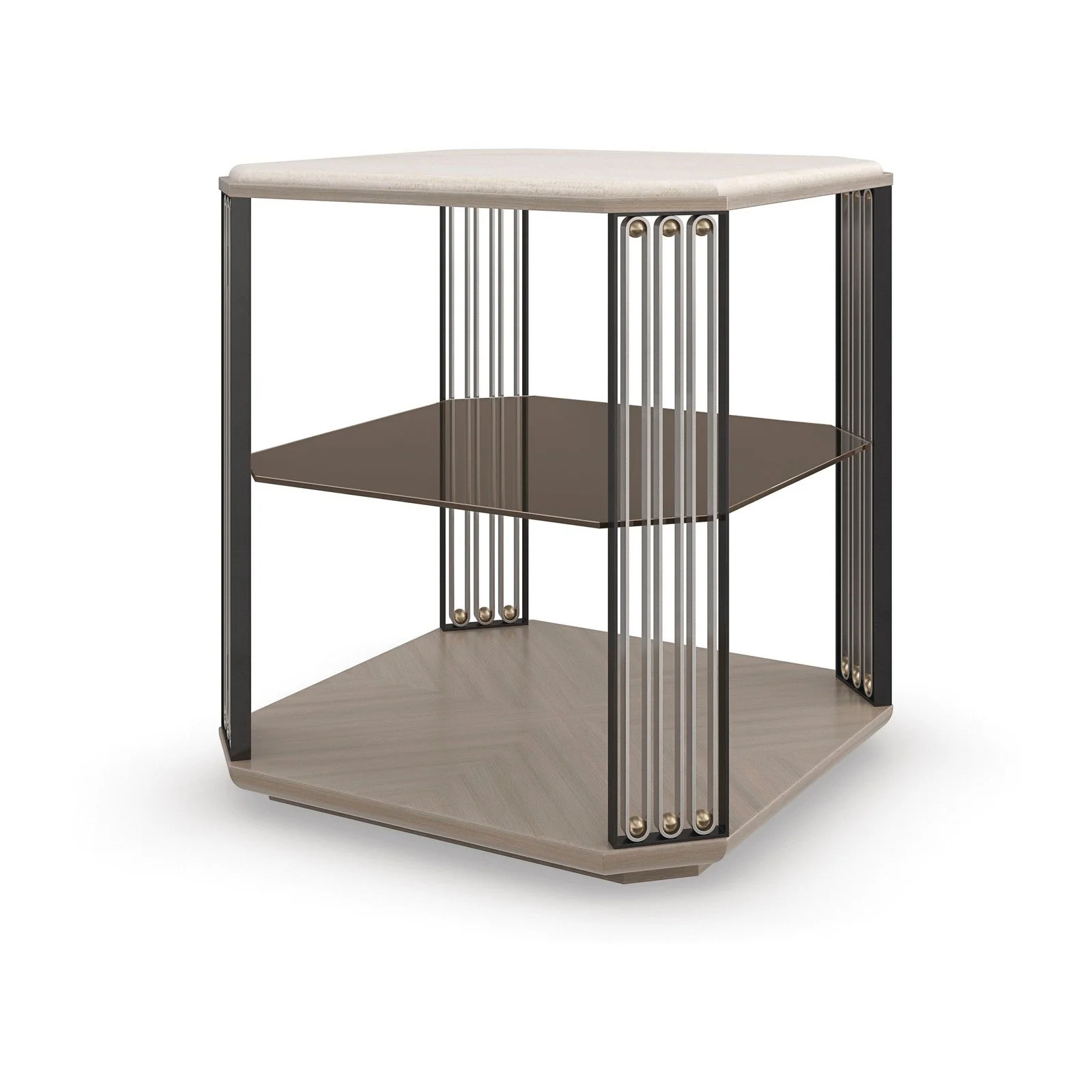 Caracole Classic Alloy End Table Clearance