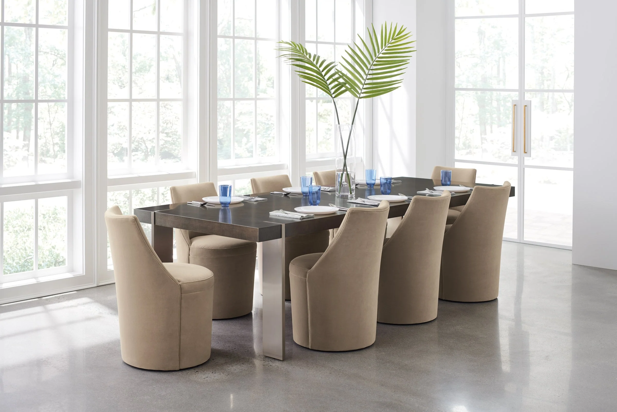 Caracole Classic Barrel Roll Dining Side Chair - Image 3