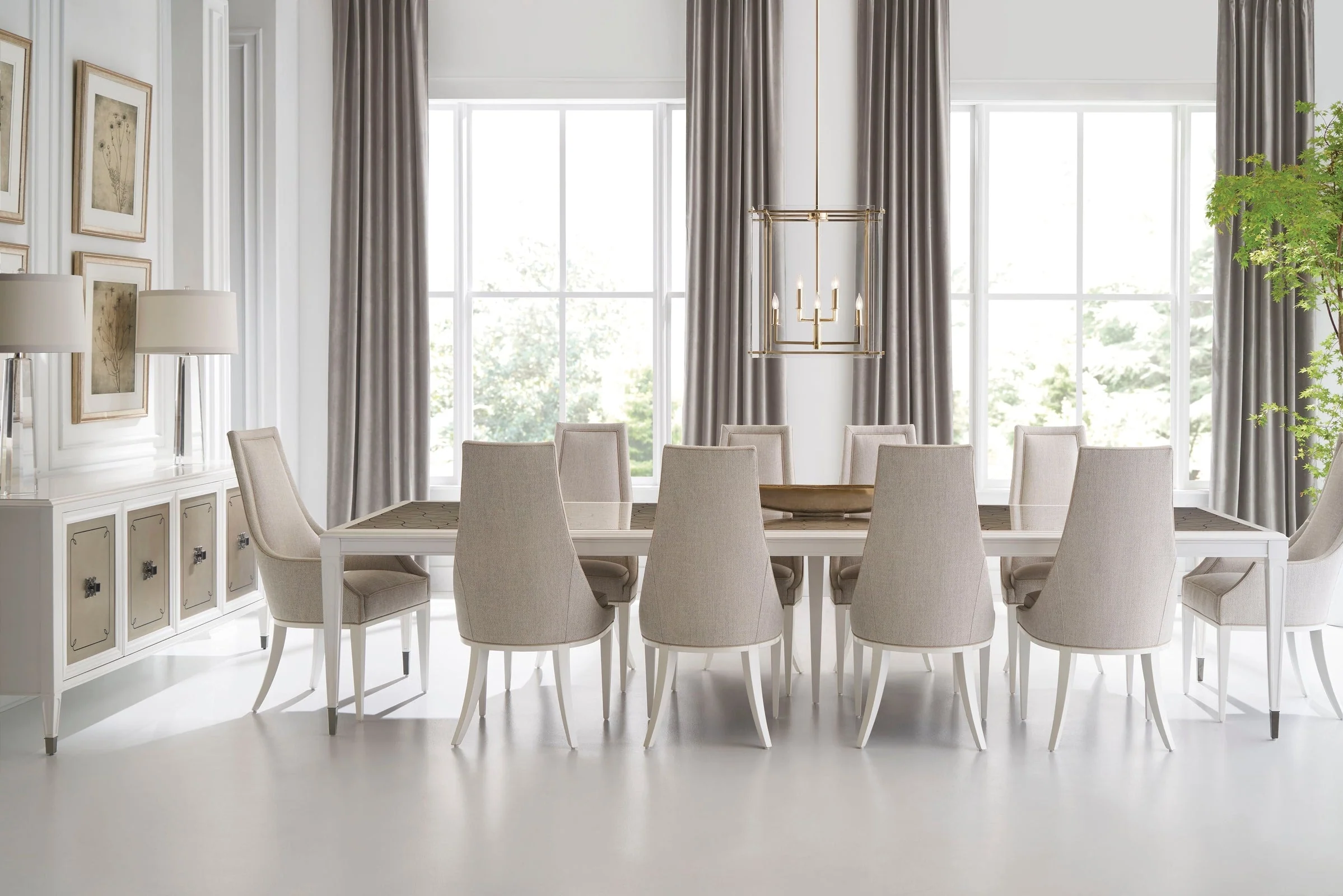 Caracole Classic Lattice Gather Dining Table Clearance - Image 2