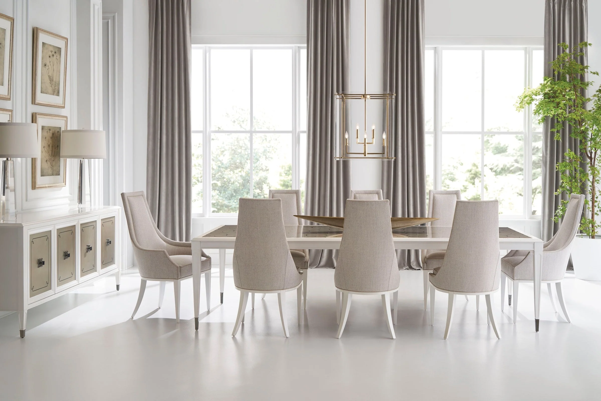 Caracole Classic Lattice Gather Dining Table Clearance - Image 3