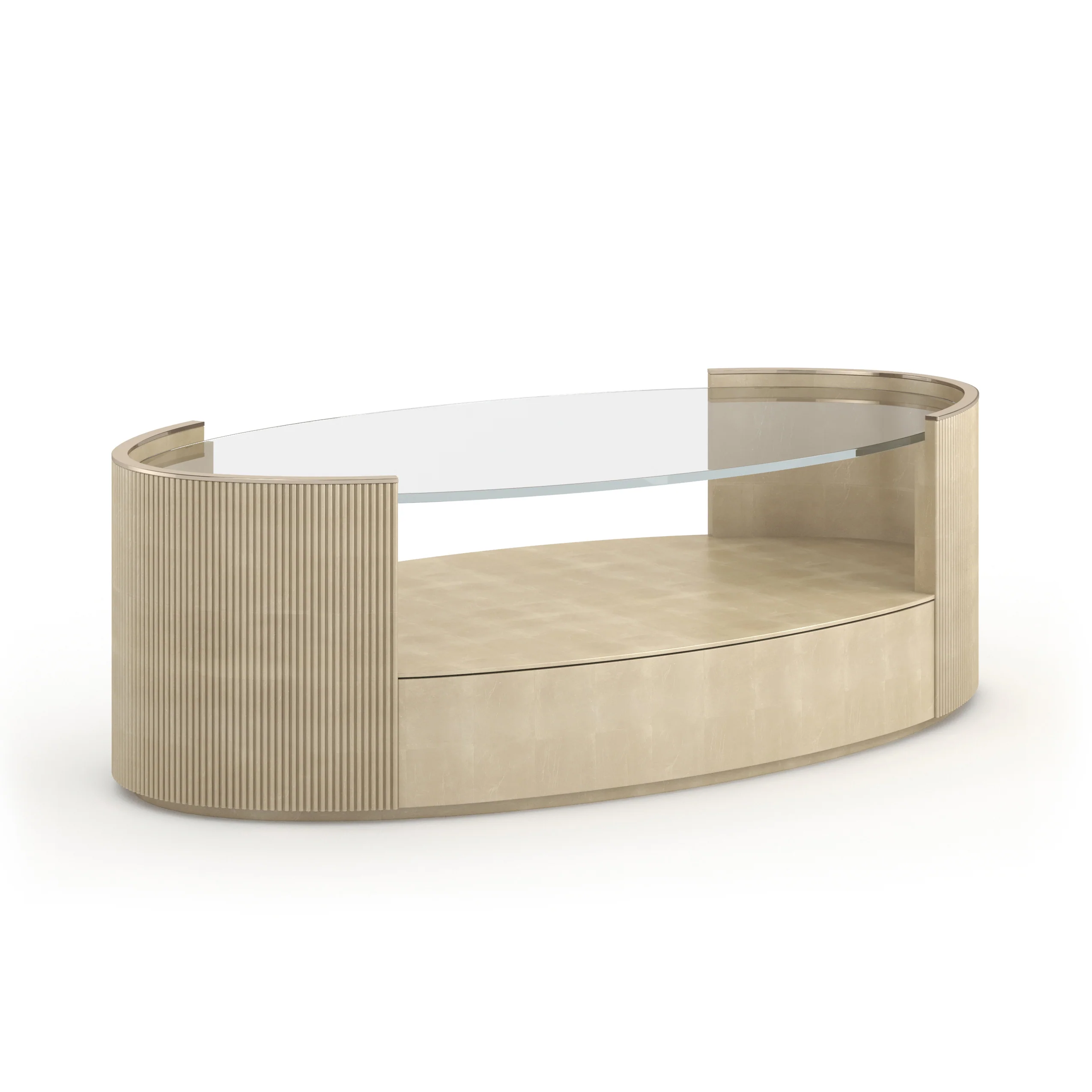 Caracole Classic Love Oval Cocktail Table - Image 5