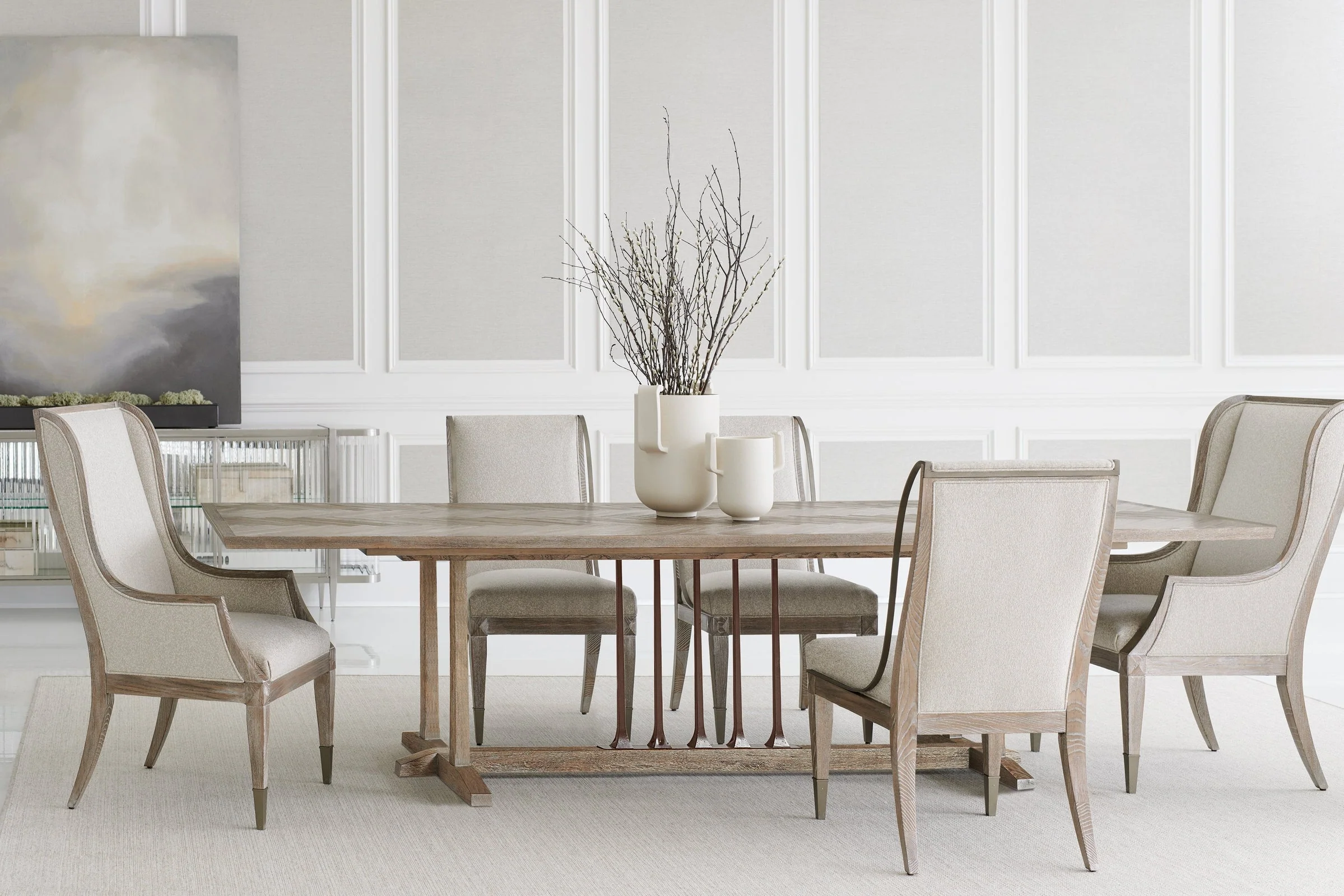 Caracole Classic Open Arms Side Chair - Image 2