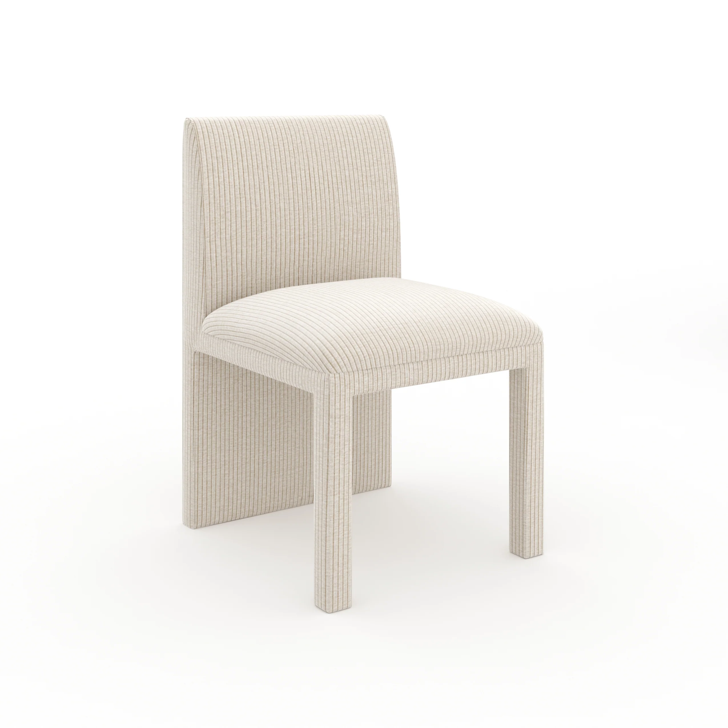 Caracole Classic Pinstripe Upholstered Dining Chair - Image 2