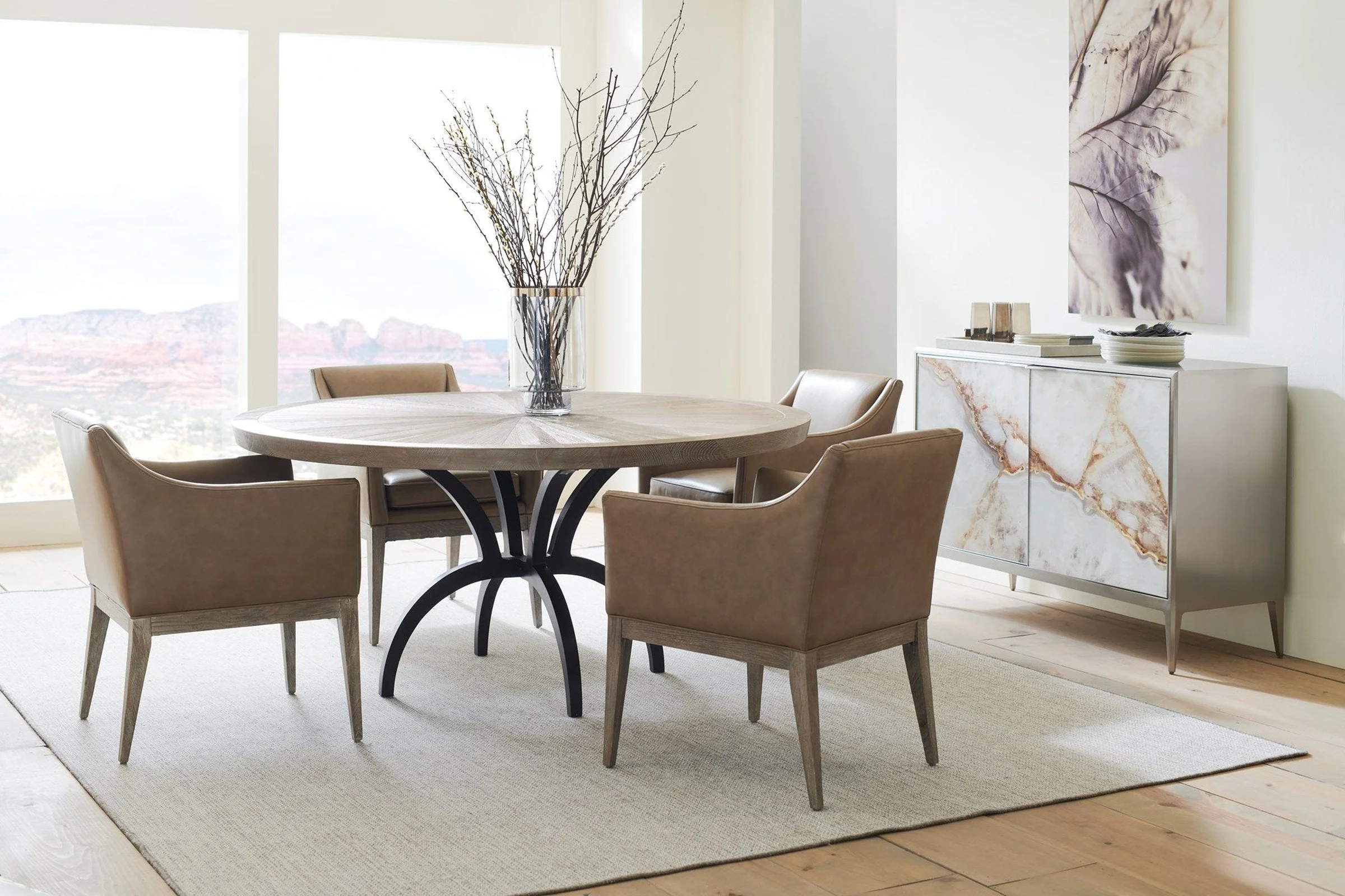 Caracole Classic Rough and Ready 54 Dining Table INV - Image 2