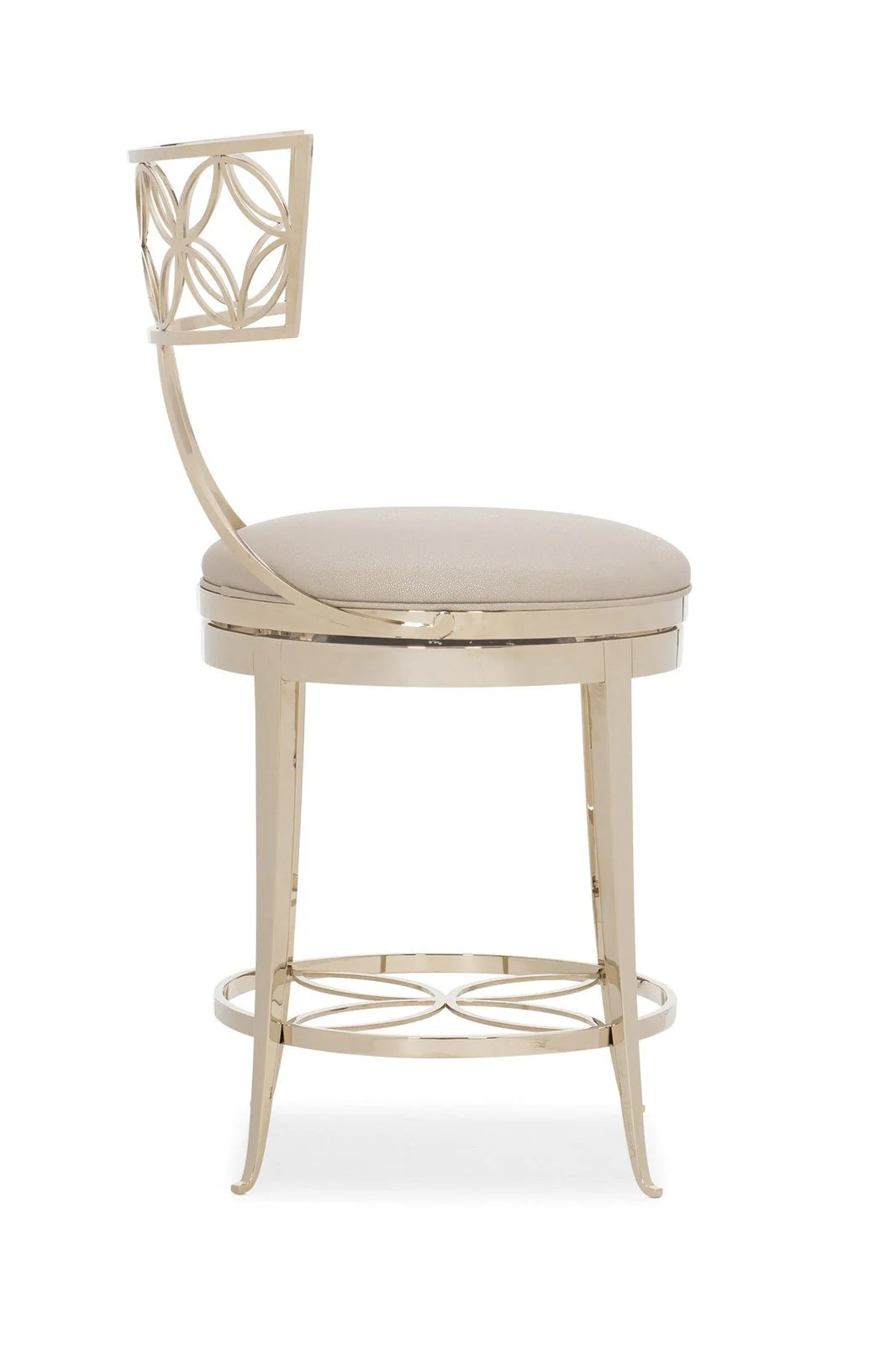 Caracole Classic Royal Klismos At The Counter Stool Open Box Item - Image 4