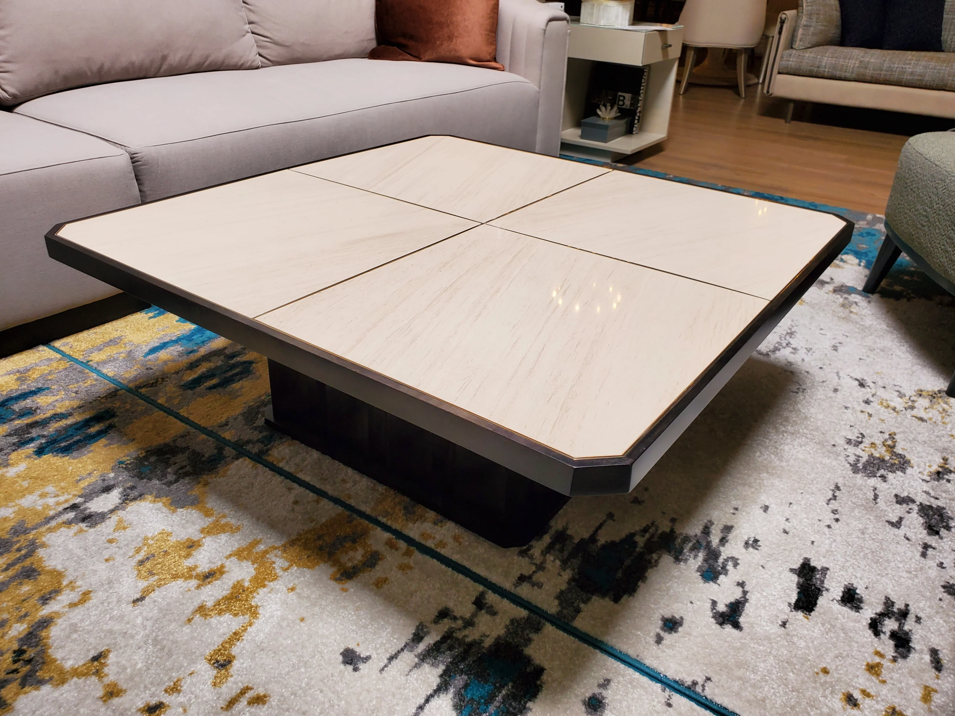 Caracole Classic Solid As A Rock Cocktail Table Floor Sample - Image 2