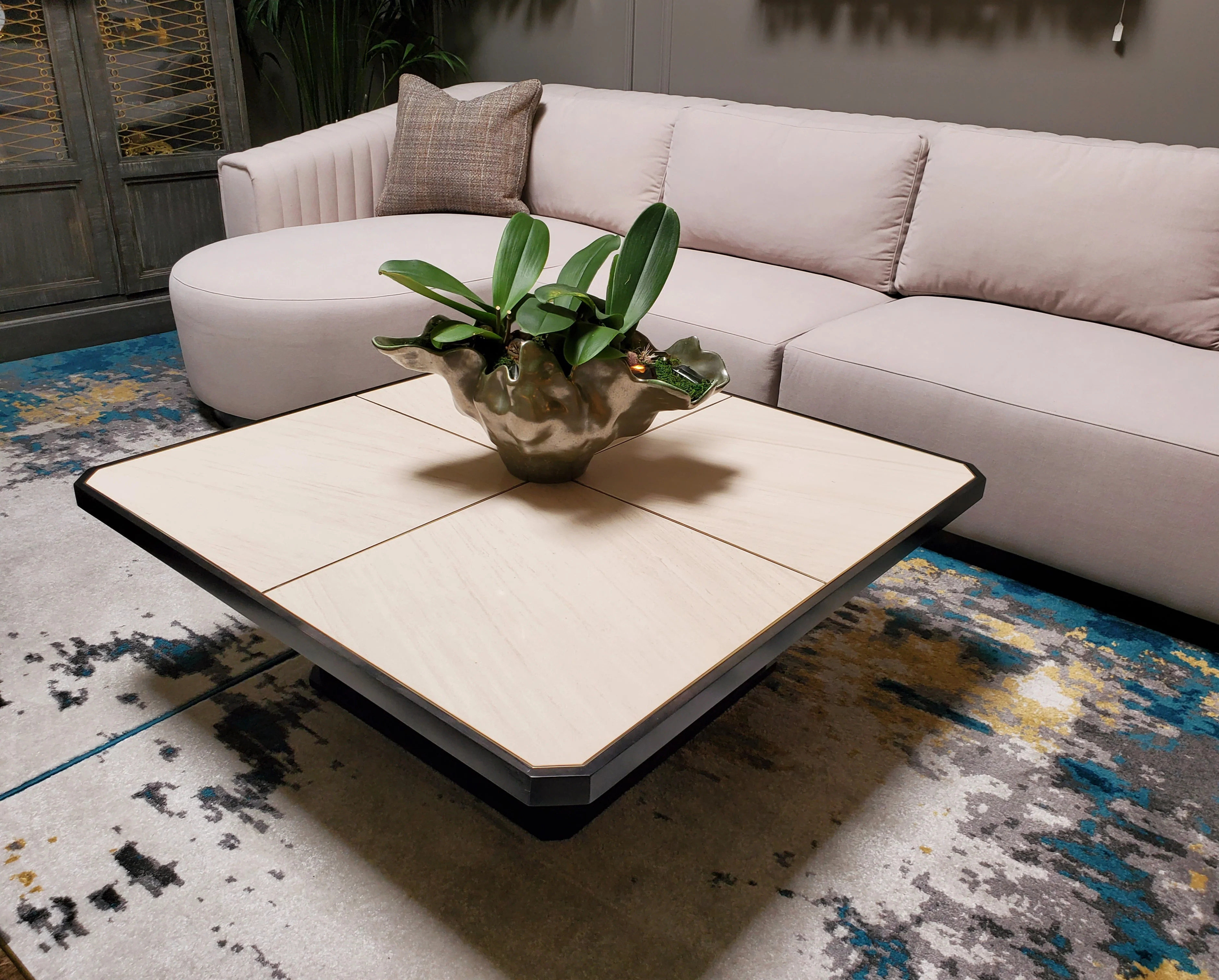 Caracole Classic Solid As A Rock Cocktail Table Floor Sample - Image 4