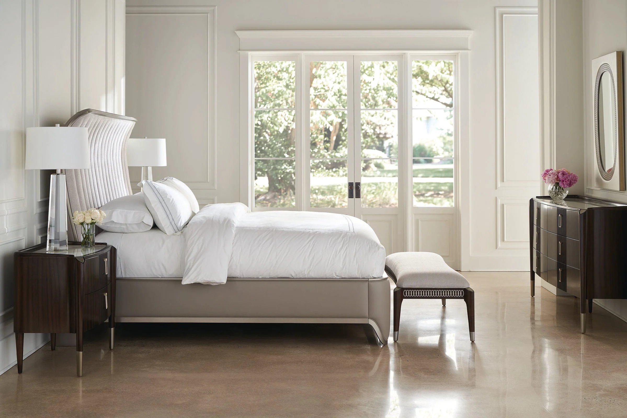 Caracole Compositions Oxford Upholstery Queen Bed INV - Image 2