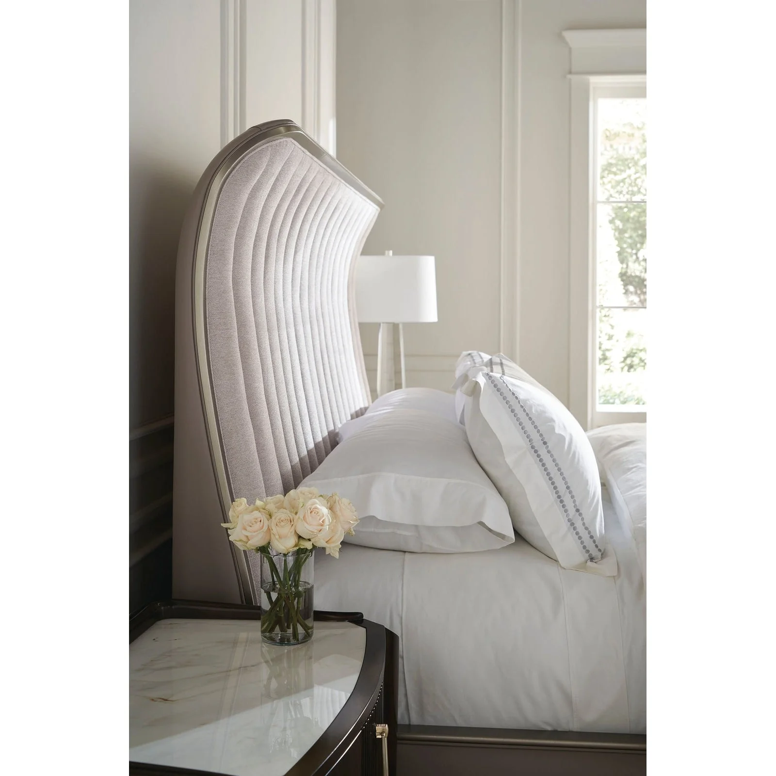 Caracole Compositions Oxford Upholstery Queen Bed INV - Image 3