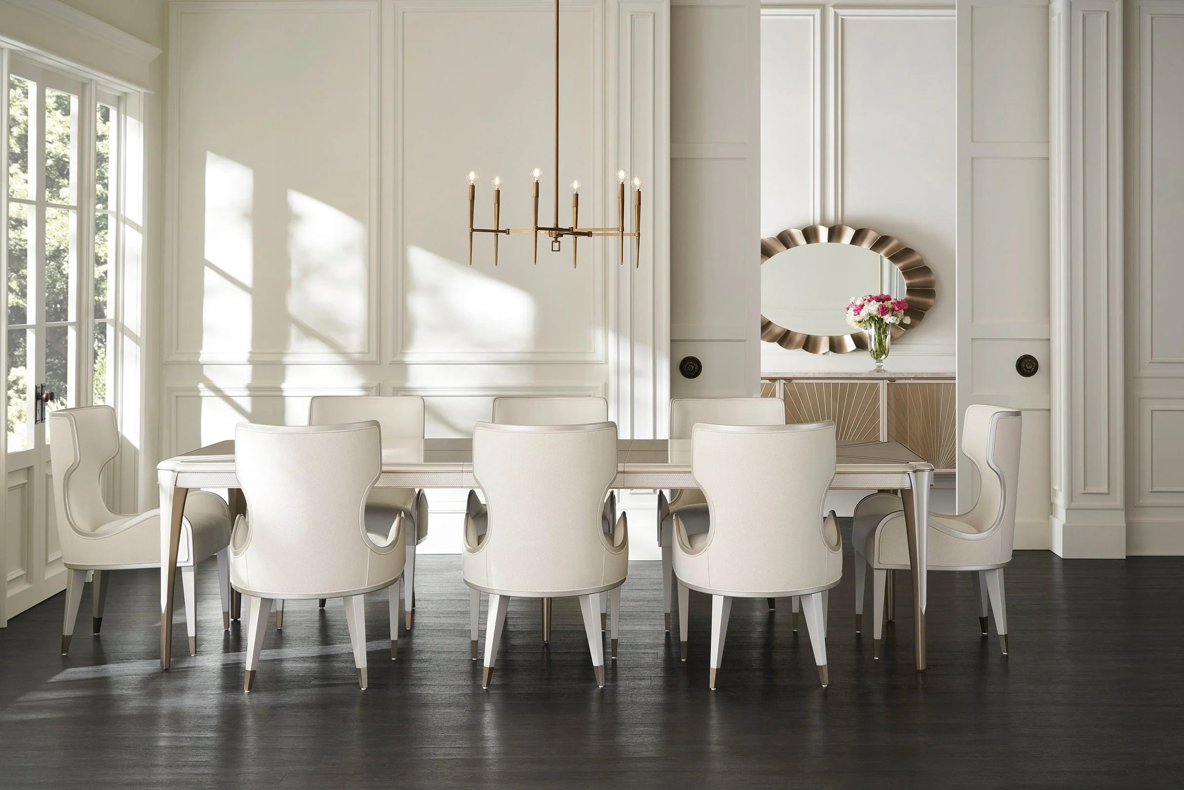 Caracole Compositions Valentina Upholstered Arm Chair - Image 2