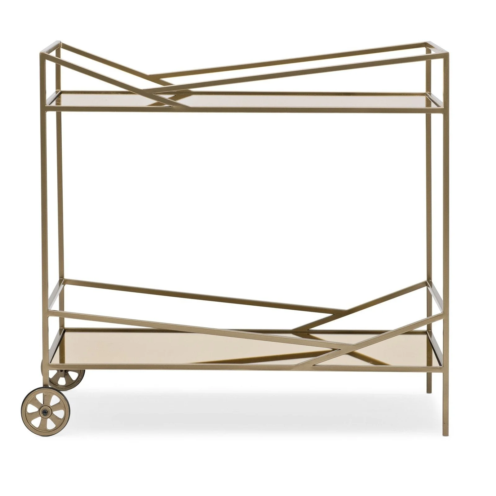 Caracole Edge Occasional Vector Bar Cart Floor Sample - Image 5