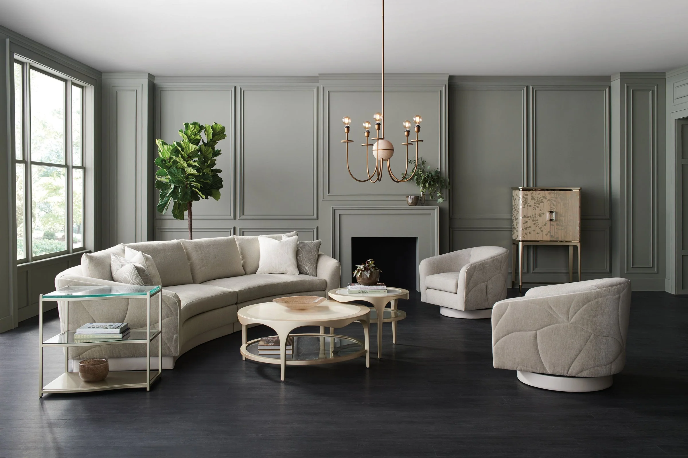 Caracole Fanciful Loveseat Sectional - Image 4