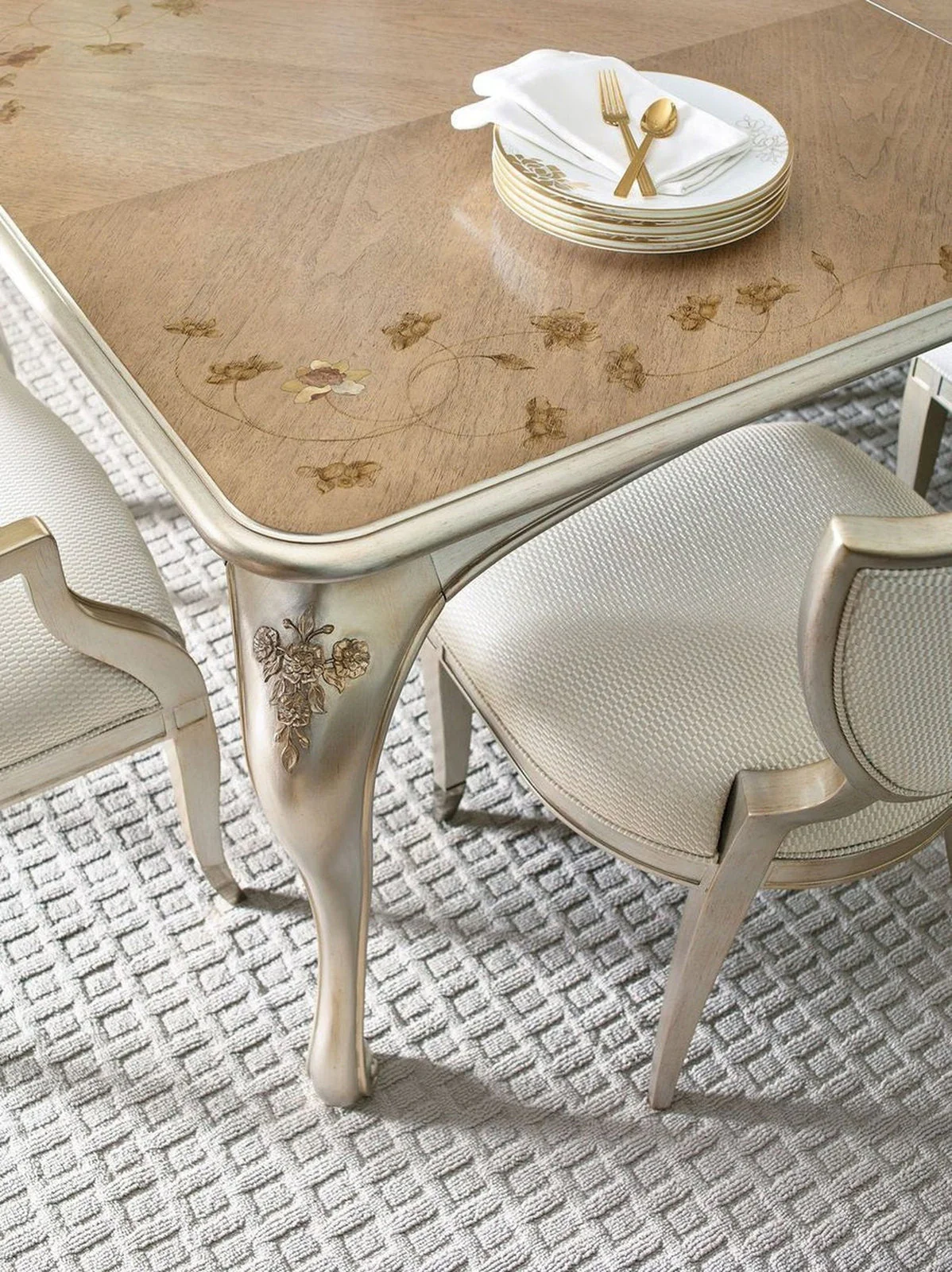 Caracole Compositions Fontainebleau Rectangle Dining Table Clearance - Image 2