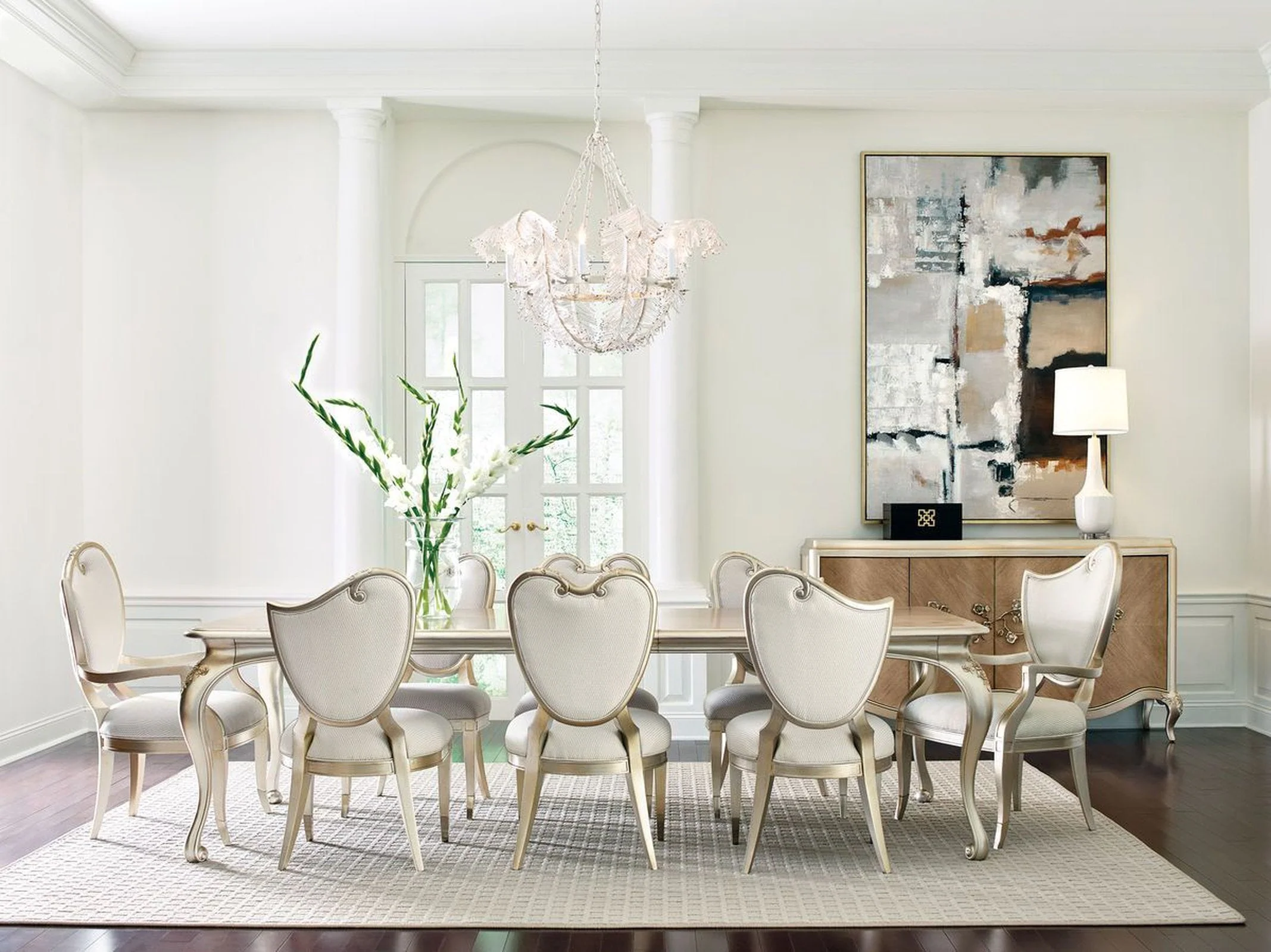 Caracole Compositions Fontainebleau Rectangle Dining Table Clearance - Image 3
