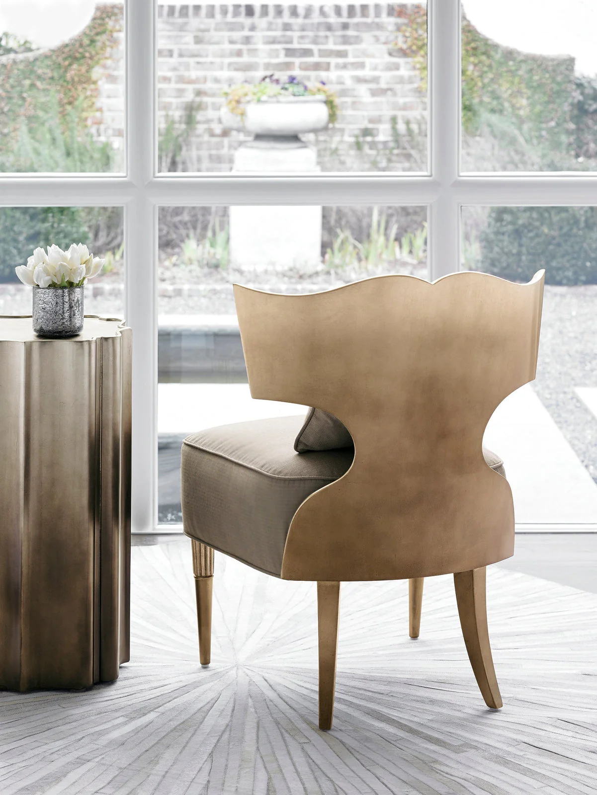 Caracole Gold Is Up Side Table INV - Image 4
