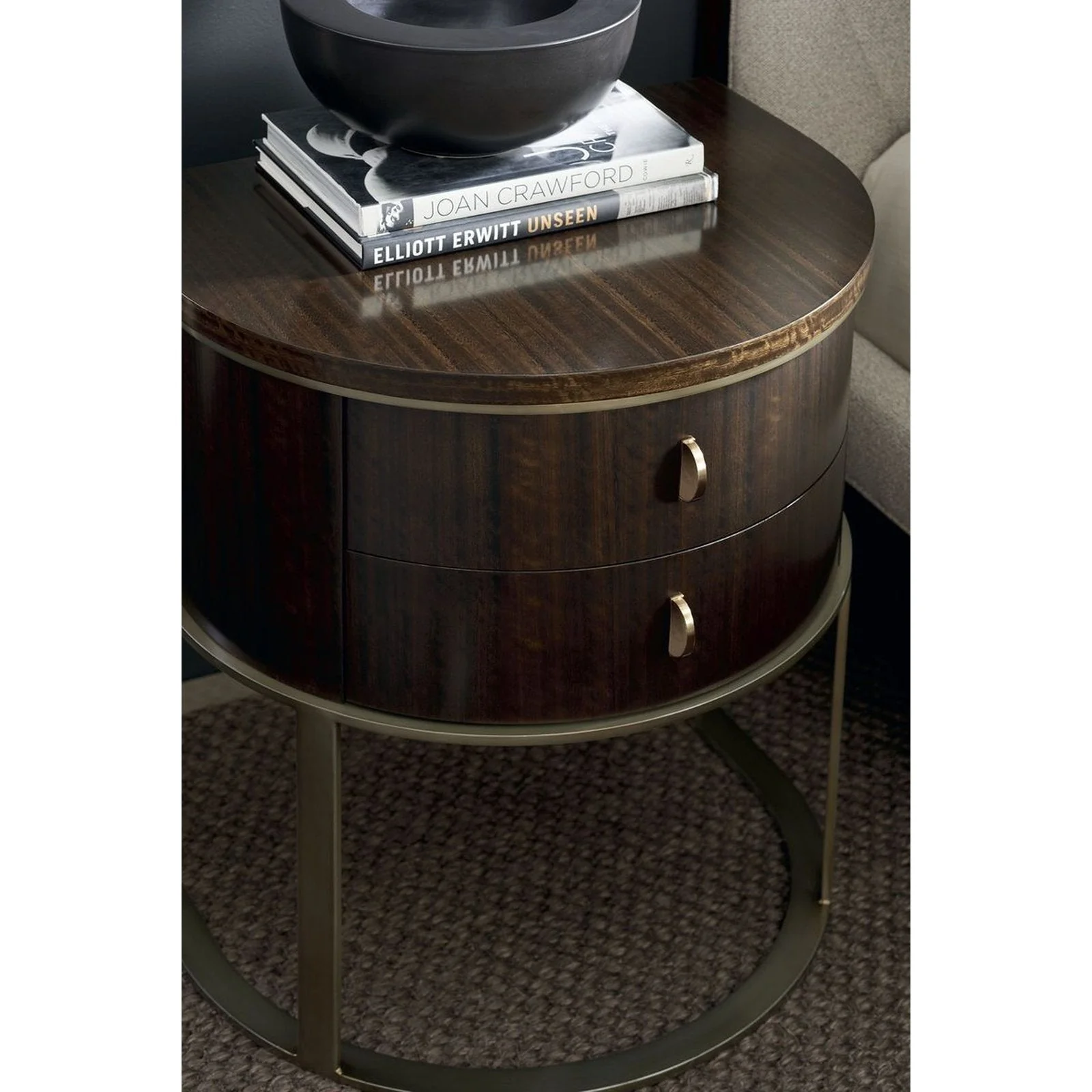 Caracole Streamline Half Moon Nightstand - Image 2