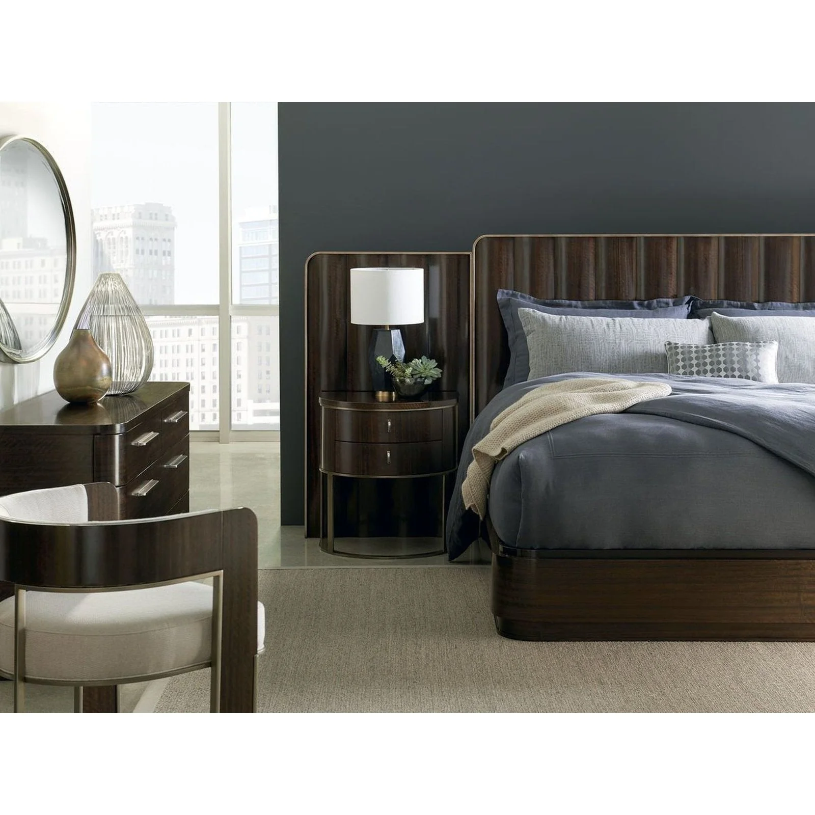 Caracole Streamline Half Moon Nightstand - Image 3