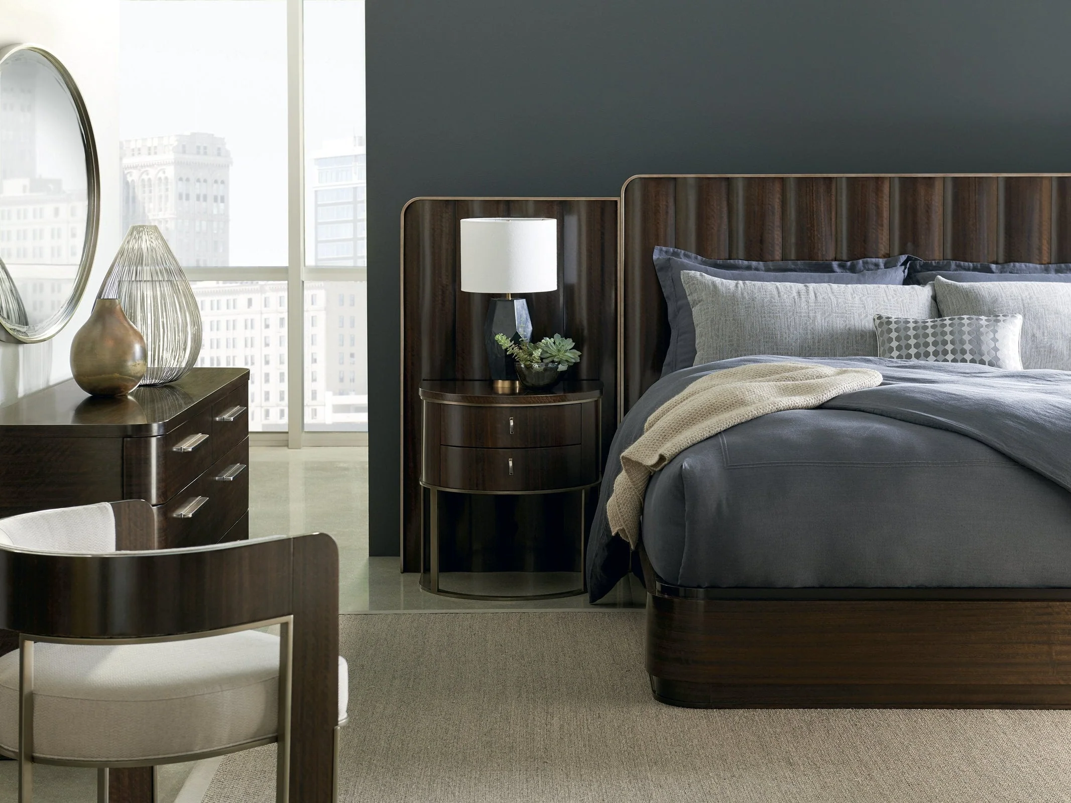 Caracole Streamline Half Moon Nightstand - Image 5