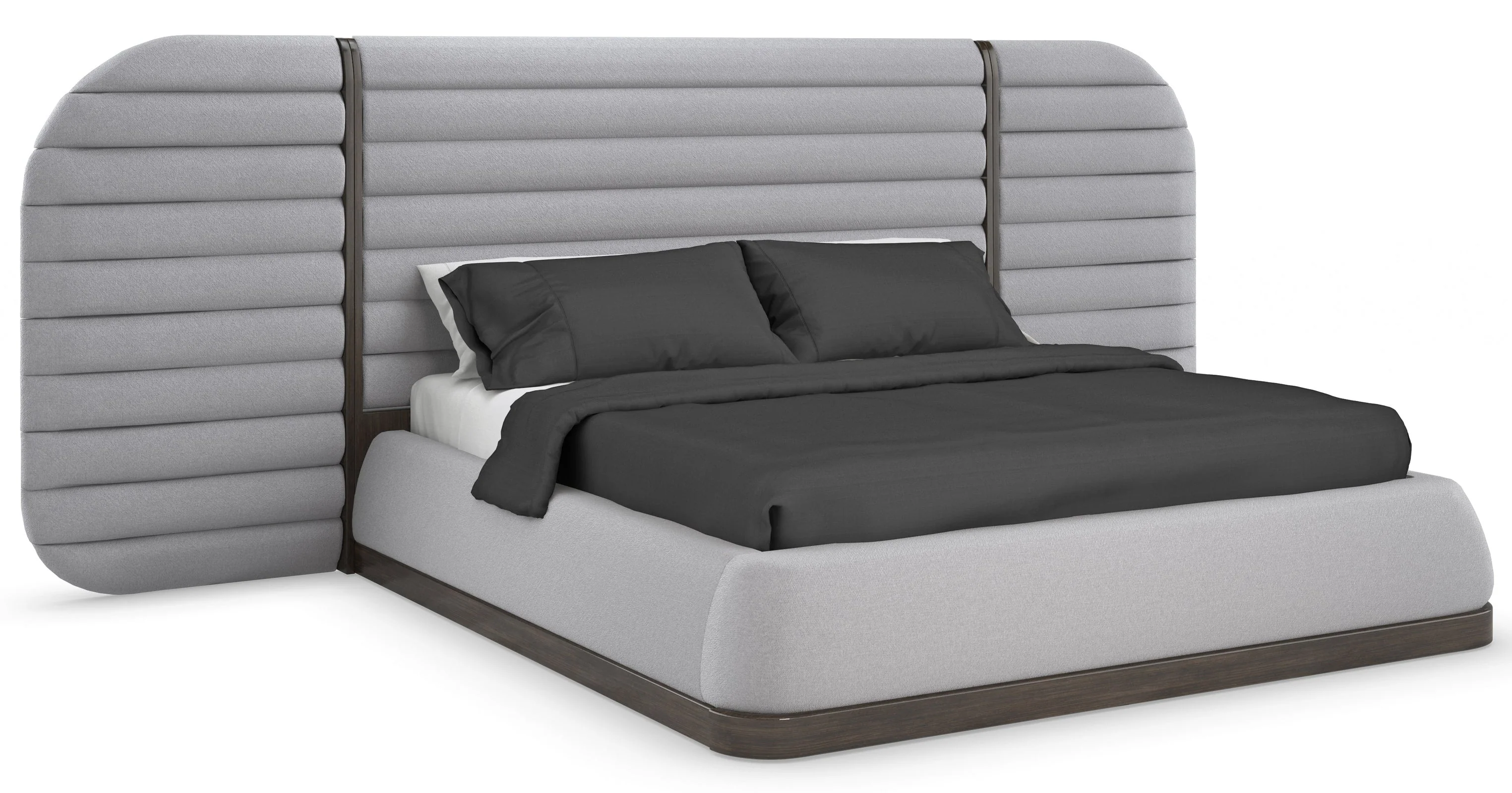 Caracole Modern La Moda Uph King Panel Bed - Image 5