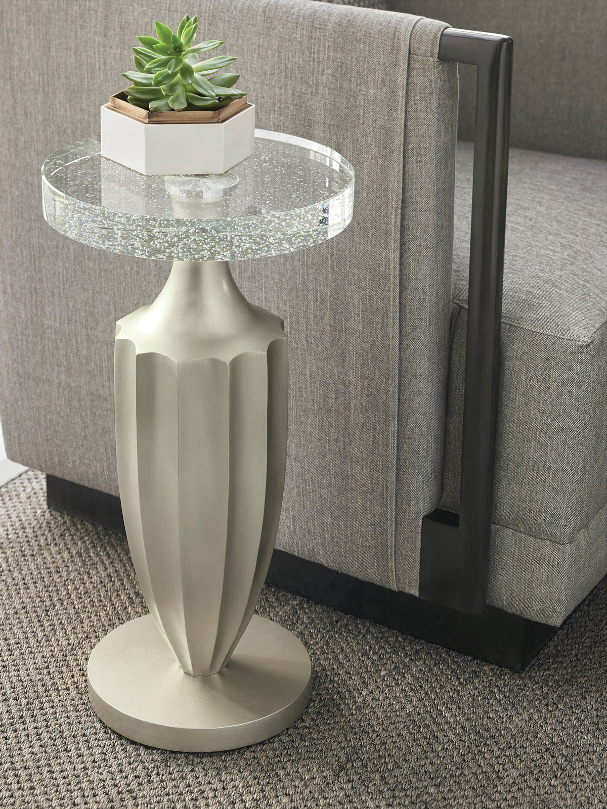 Caracole Uptown Just A Little Jazz Side Table Clearance - Image 2