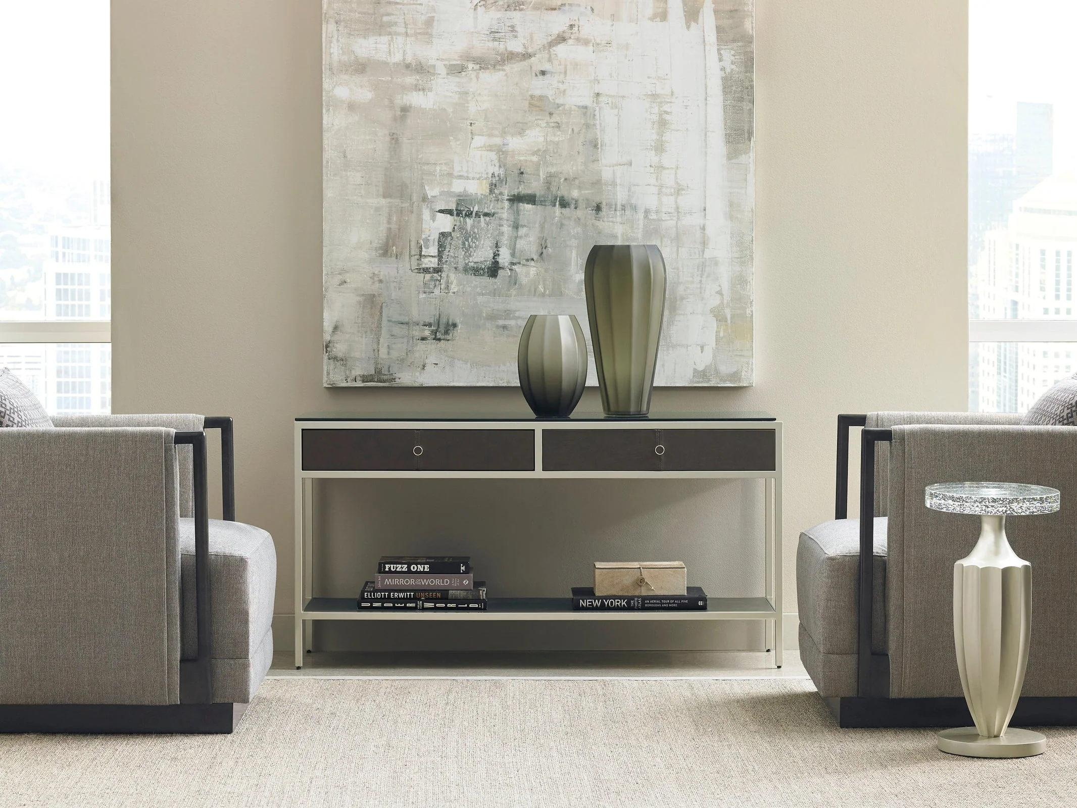 Caracole Uptown Just A Little Jazz Side Table Clearance - Image 3