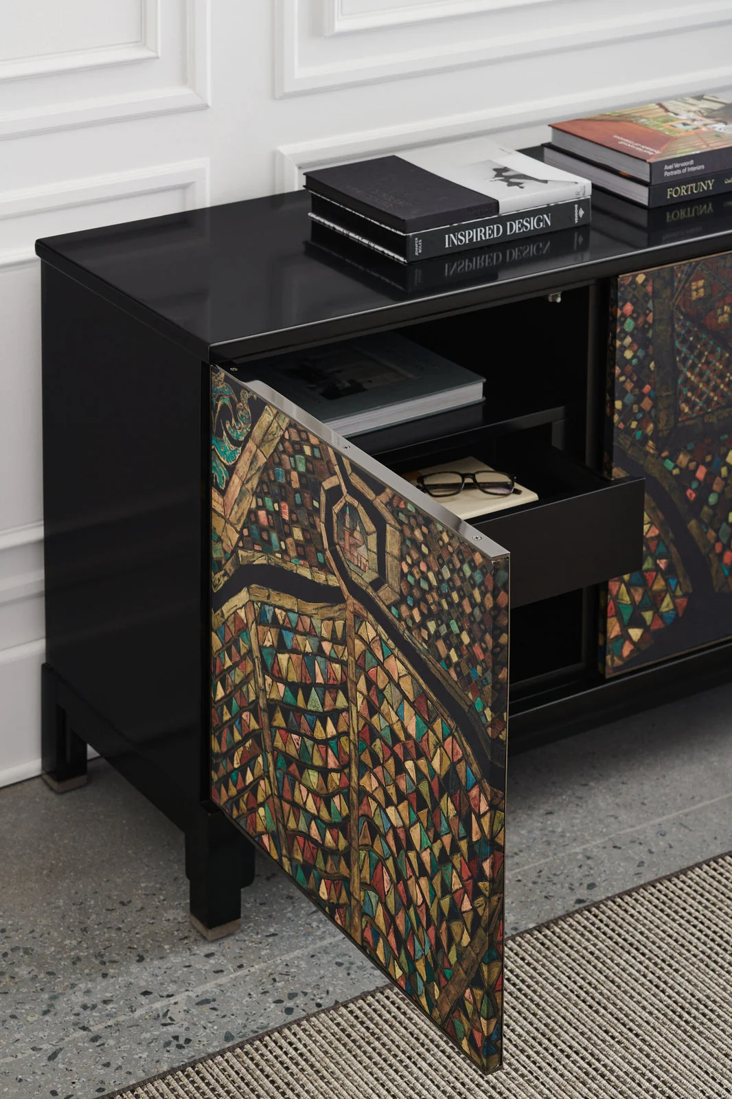 Caracole Mosaic Entertainment Console INV - Image 3