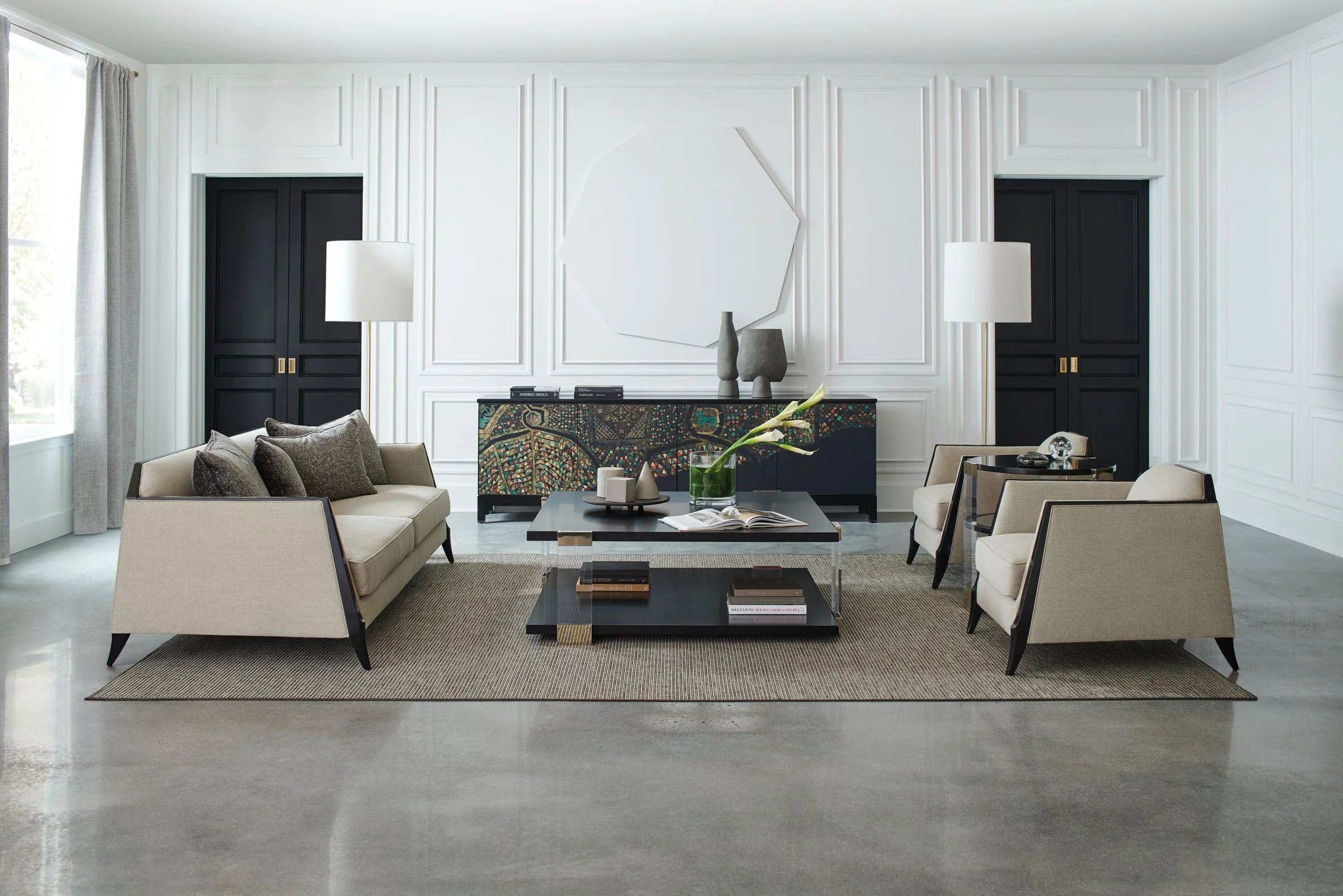 Caracole Mosaic Entertainment Console INV - Image 5