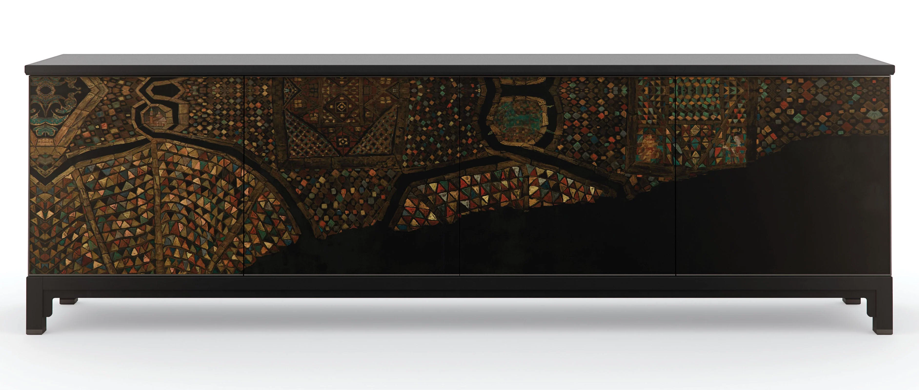 Caracole Mosaic Entertainment Console INV - Image 6