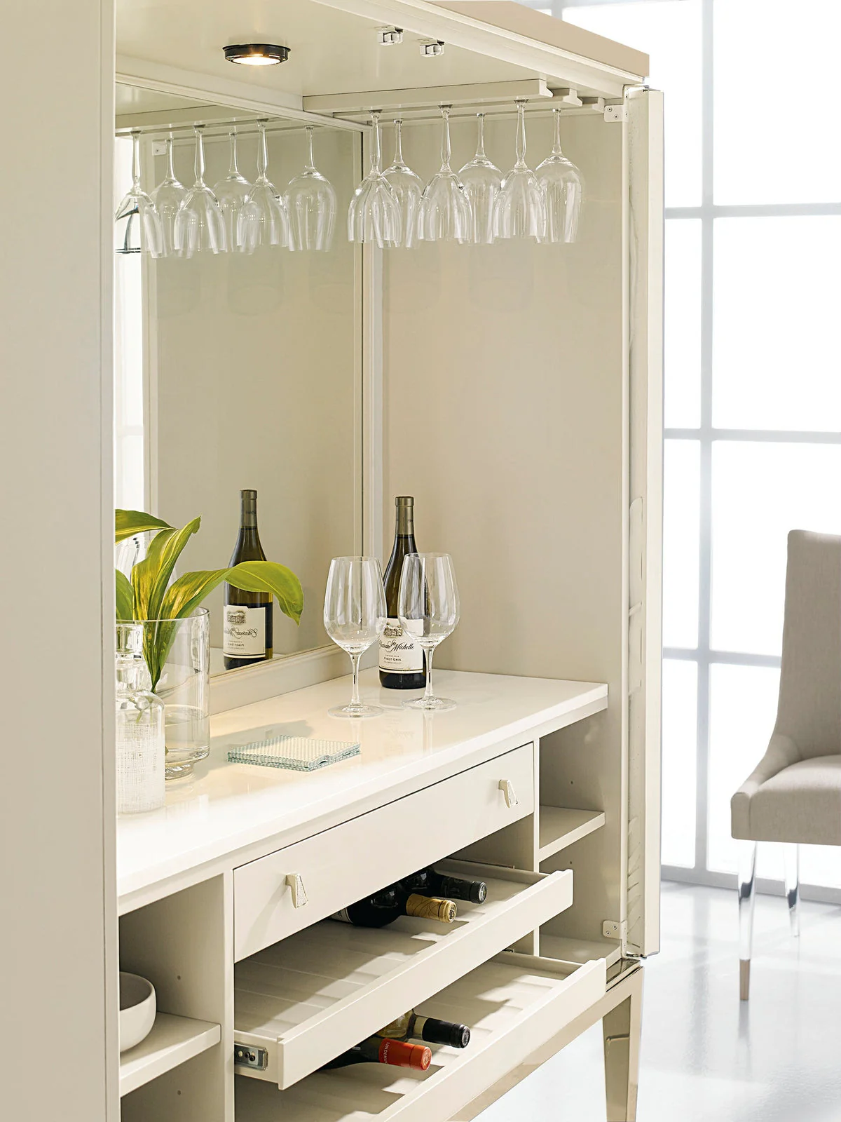 Caracole Palms Up! Bar Cabinet INV - Image 3
